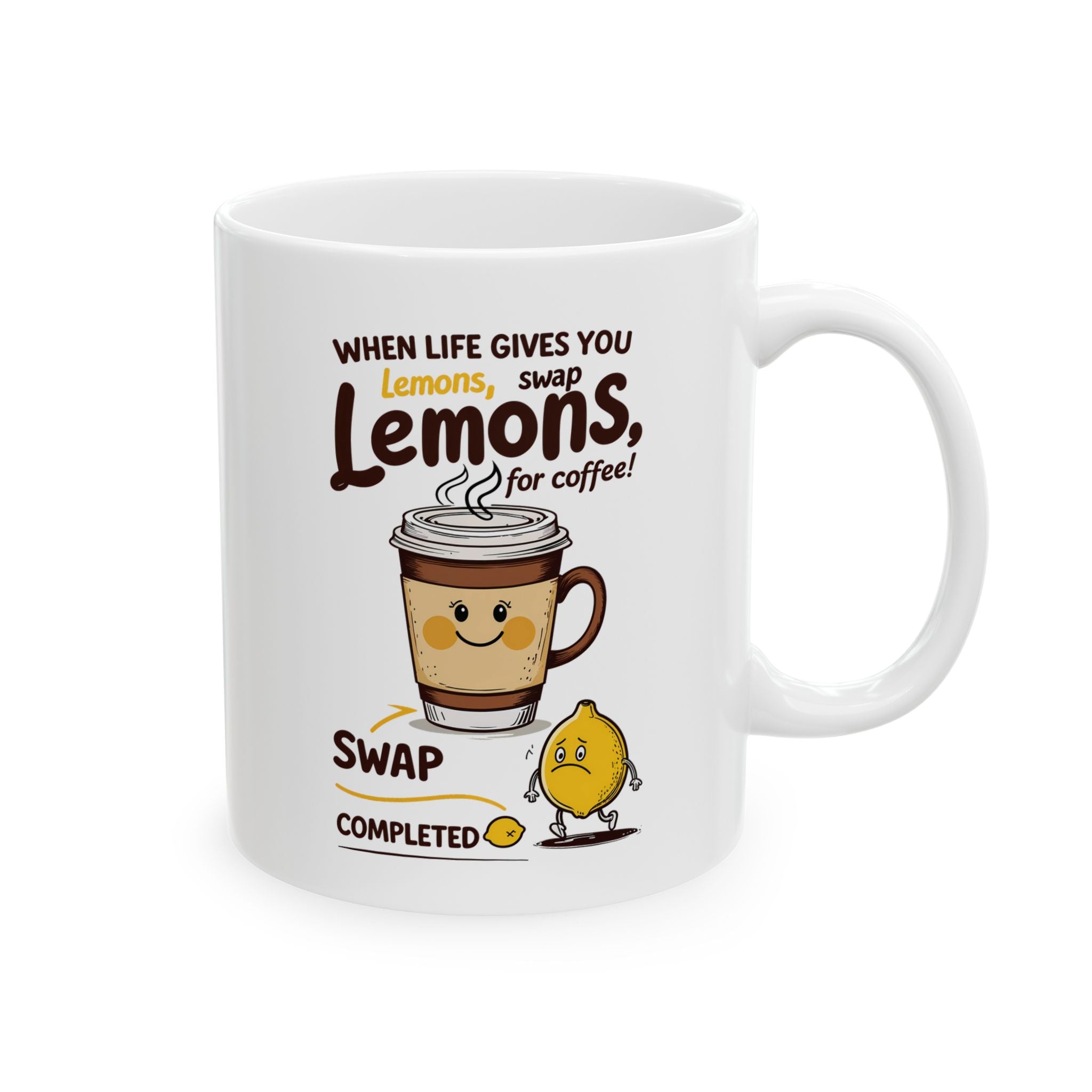 Lemon Swap for Coffee a Funny and Meme Coffee Mug by Memez Store