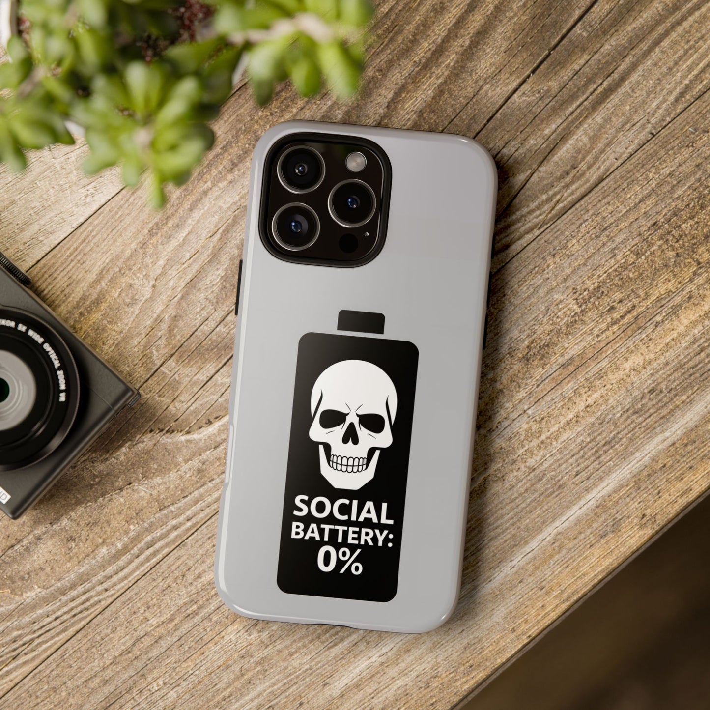 Social Battery Zeero I Phone case by Memez Store