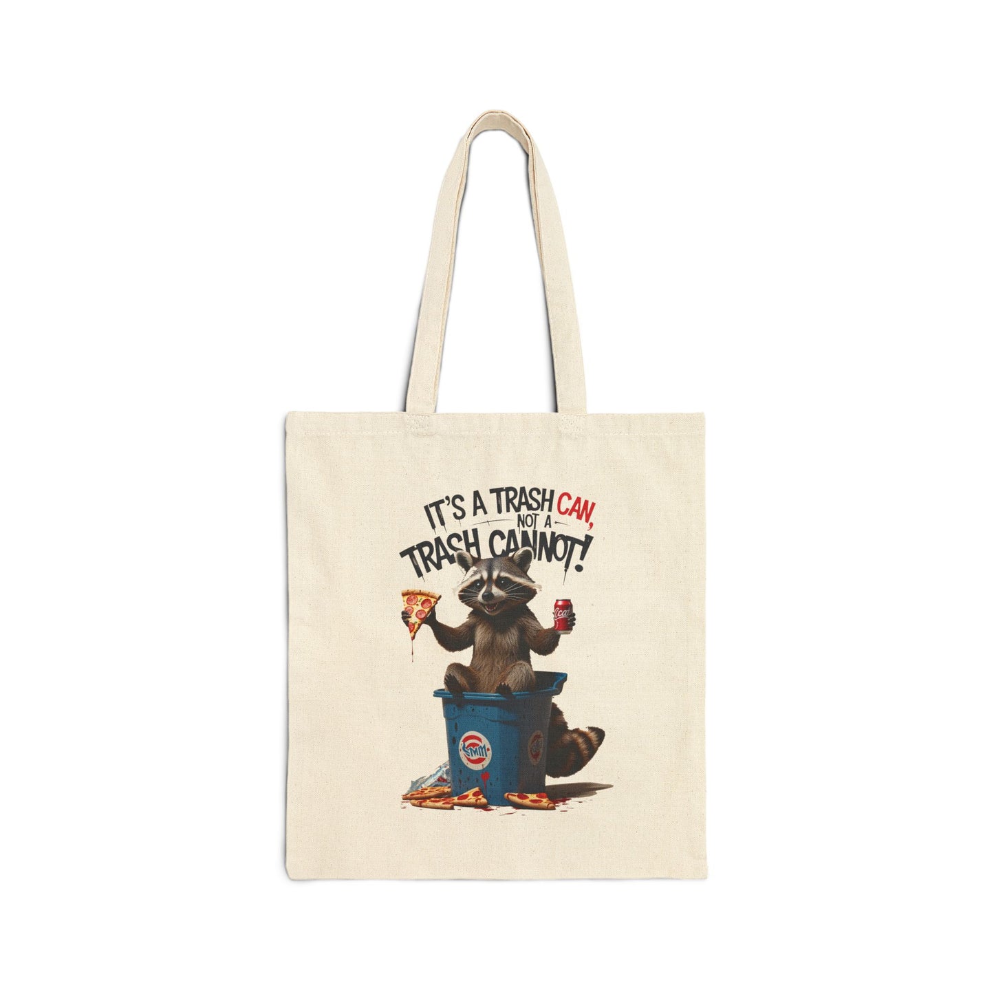 Funny Raccoon Canvas Tote Bag – Perfect for Eco-Friendly Shoppers & Animal Lovers!