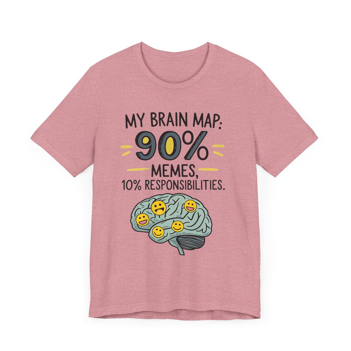 Funny Meme Tees for Stress Relief - 90% Memes, 10% Responsibilities