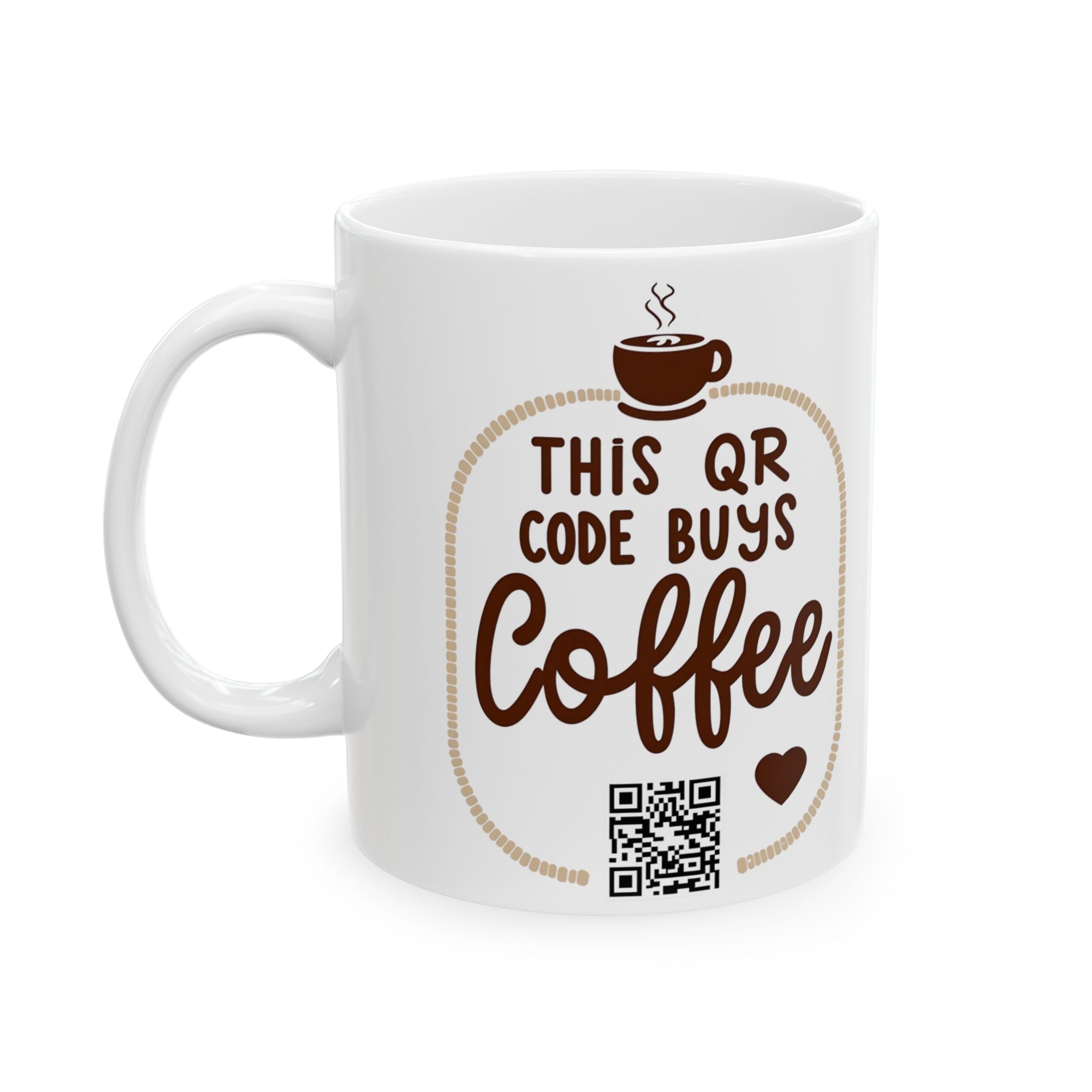 Coffee Mug - Funny QR Code Buys Coffee - Perfect Gift for Coffee Lovers