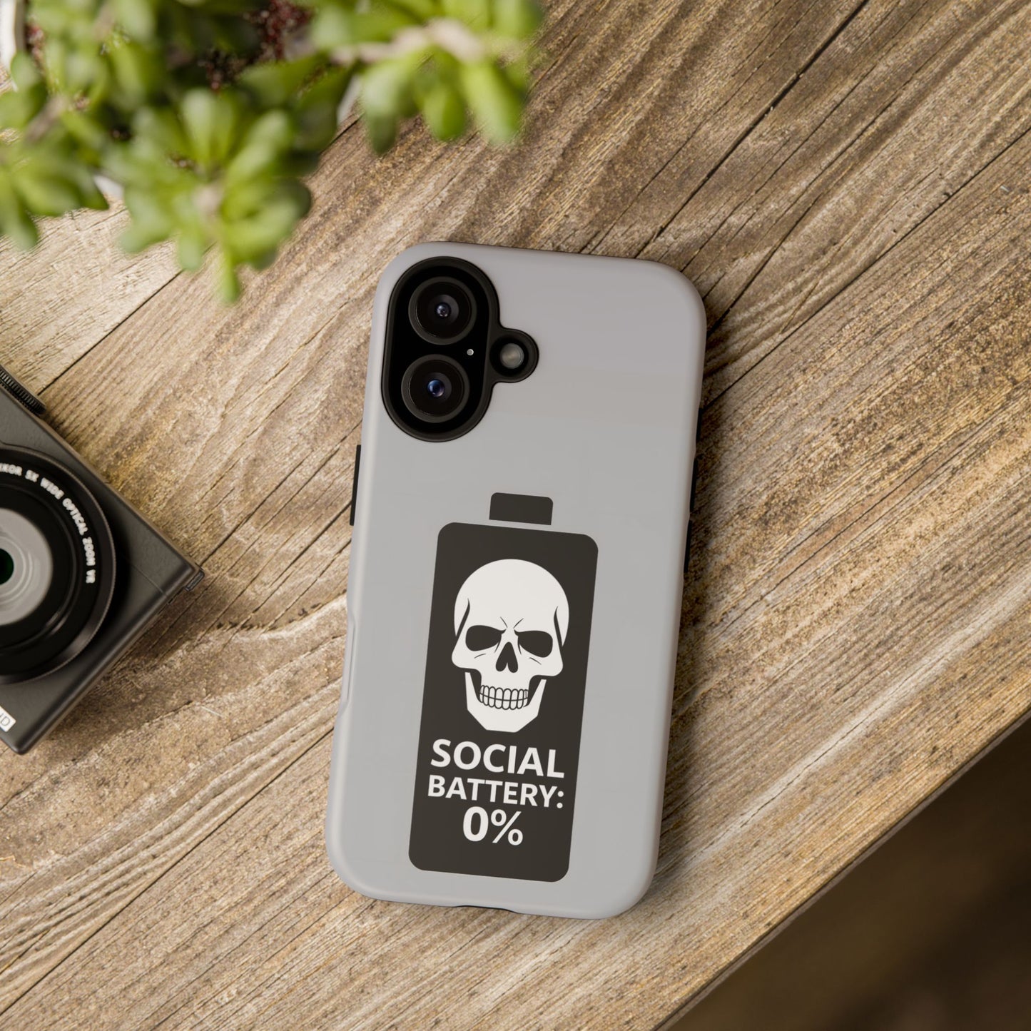 Social Battery Zeero I Phone case by Memez Store