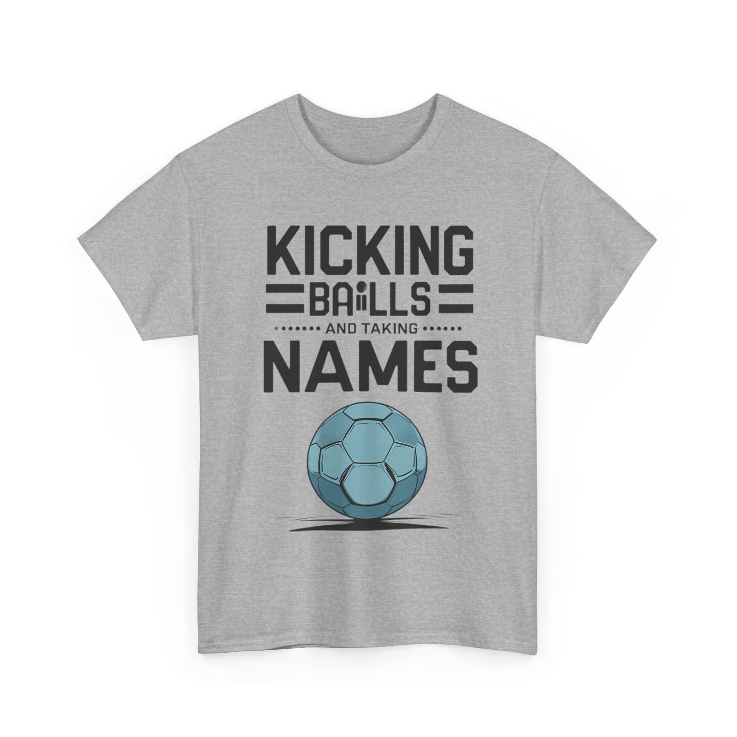 Funny Meme Unisex Tee - & quot; Kicking Balls & quot; by Memez Store