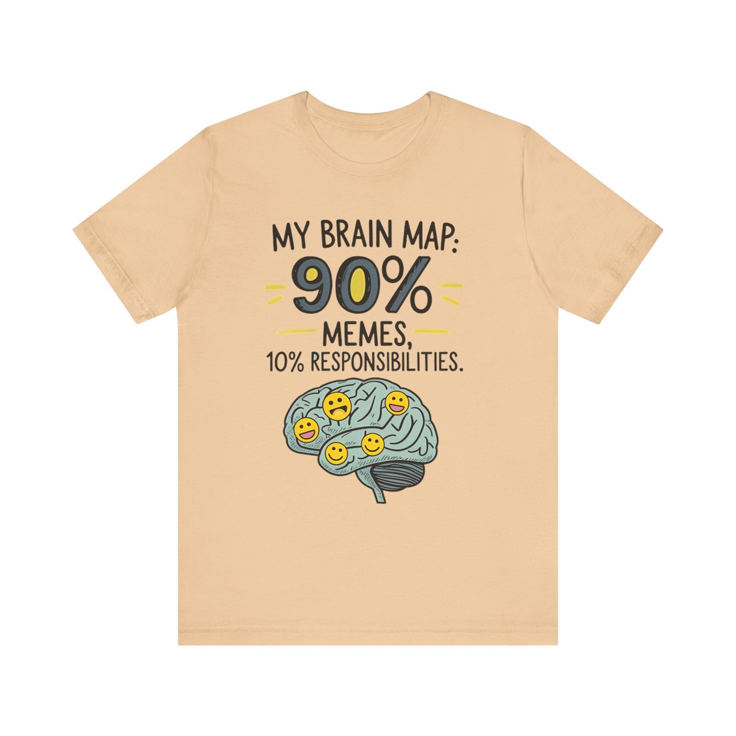 Funny Meme Tees for Stress Relief - 90% Memes, 10% Responsibilities