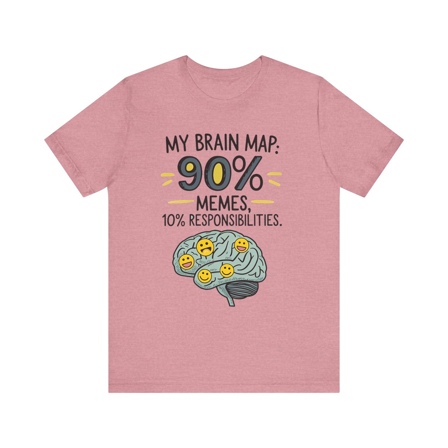 Funny Meme Tees for Stress Relief - 90% Memes, 10% Responsibilities