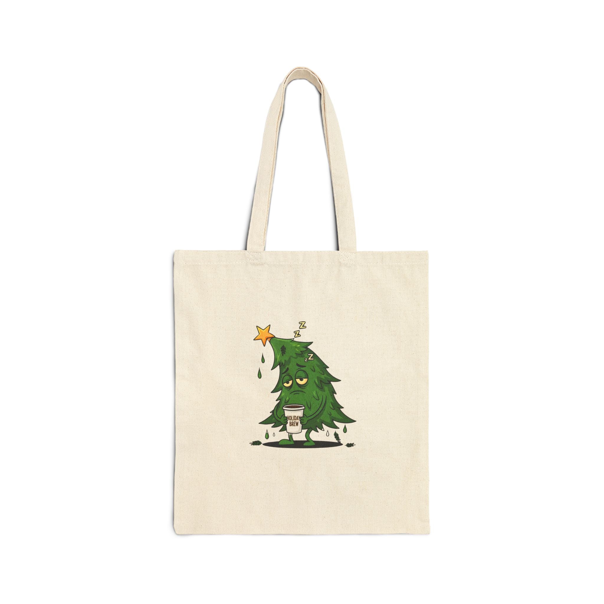 Lit But Tired Christmas Meme Tote Bag