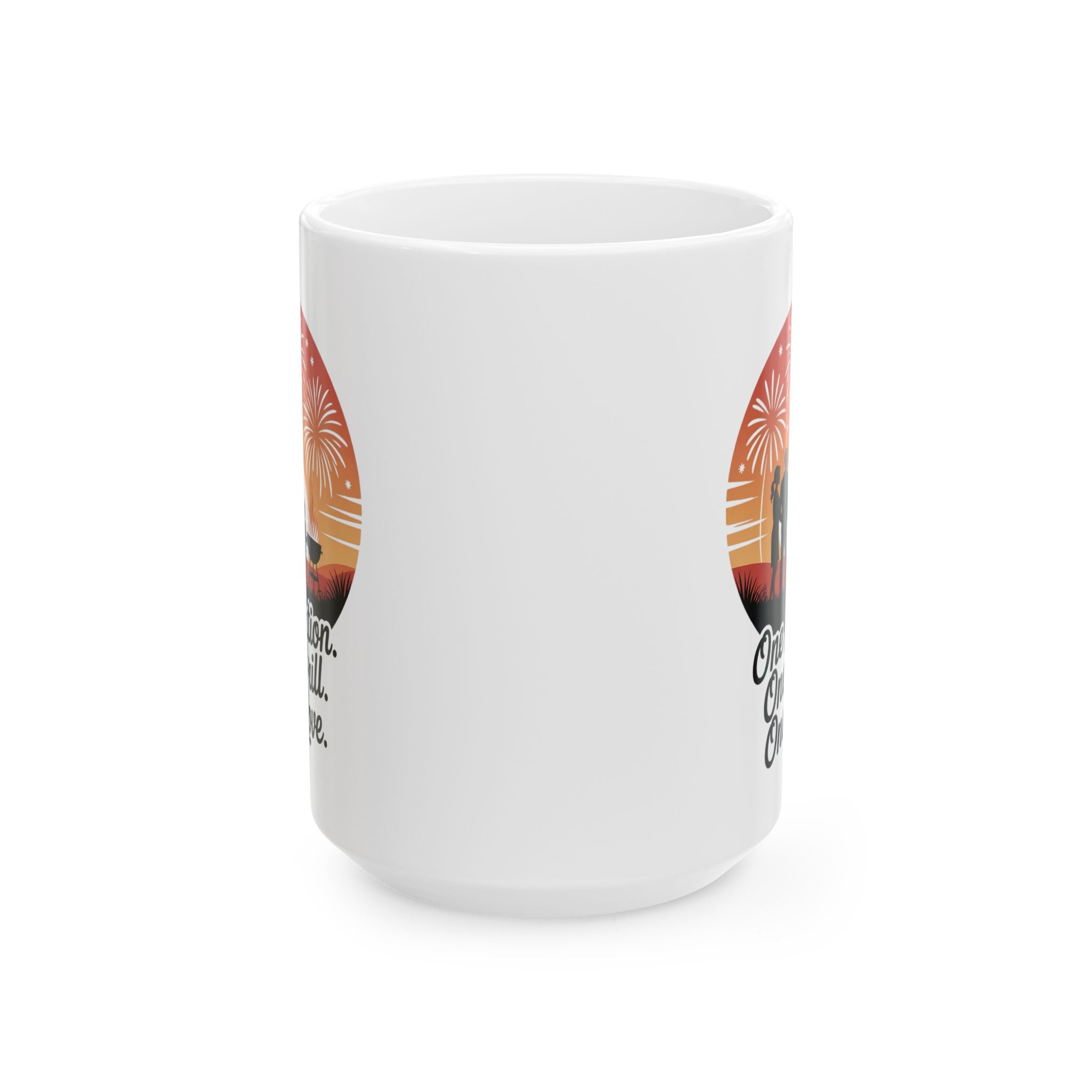 Mug: One Nation One Grill Food Meme 4th July Mug