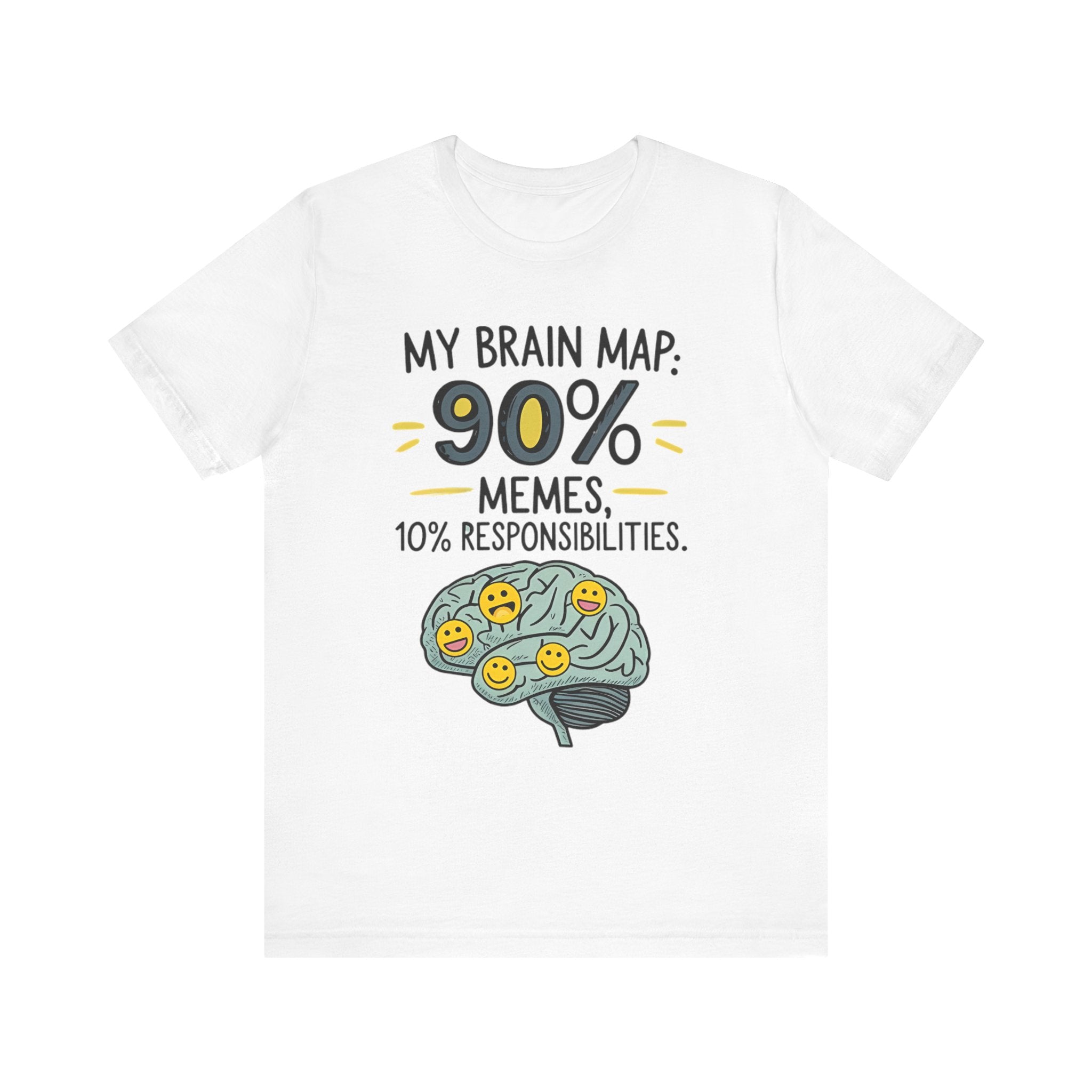 Funny Meme Tees for Stress Relief - 90% Memes, 10% Responsibilities