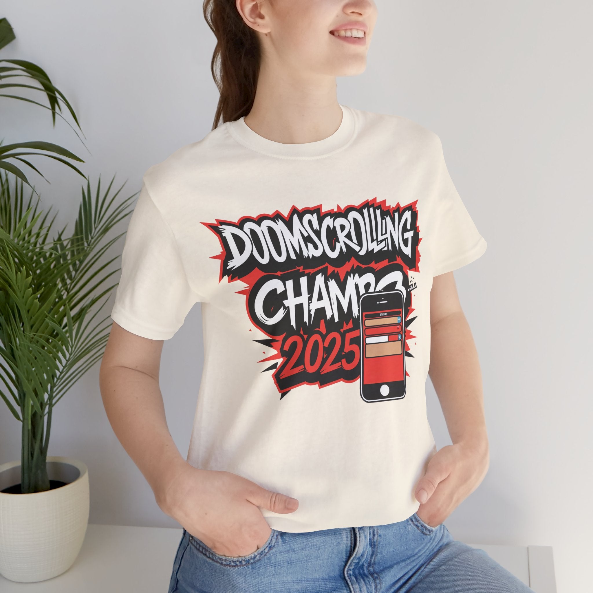 Funny Dooms Scrolling Champ 2025 Tee