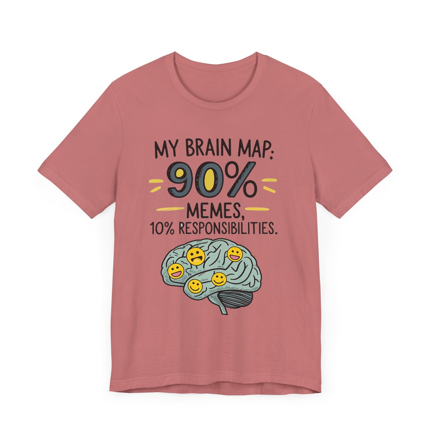 Funny Meme Tees for Stress Relief - 90% Memes, 10% Responsibilities