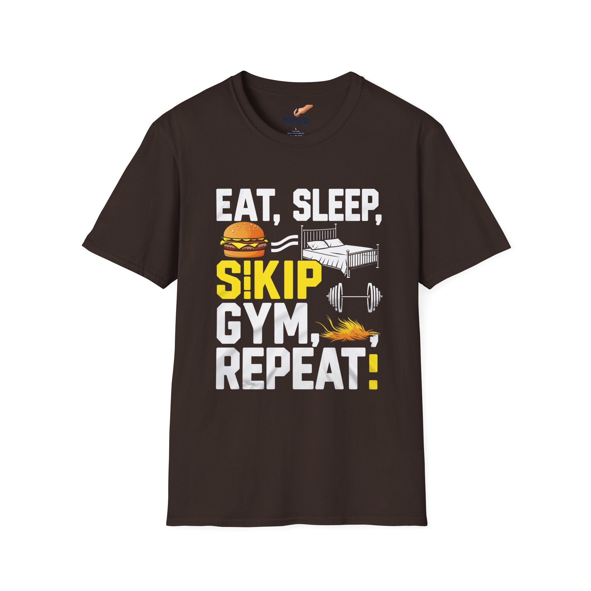 Unisex T-Shirt - Eat, Sleep Skip Gym, Repeat