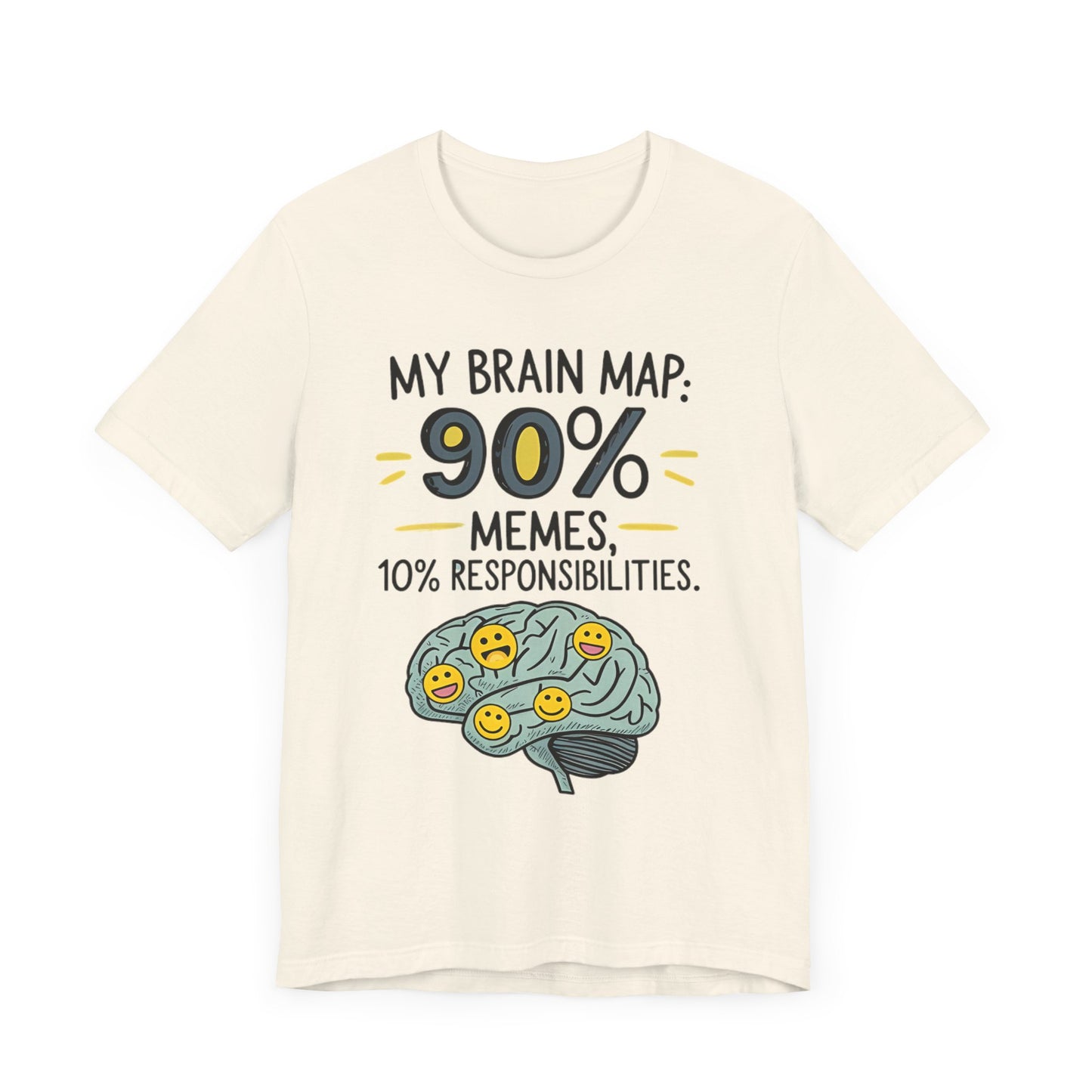Funny Meme Tees for Stress Relief - 90% Memes, 10% Responsibilities
