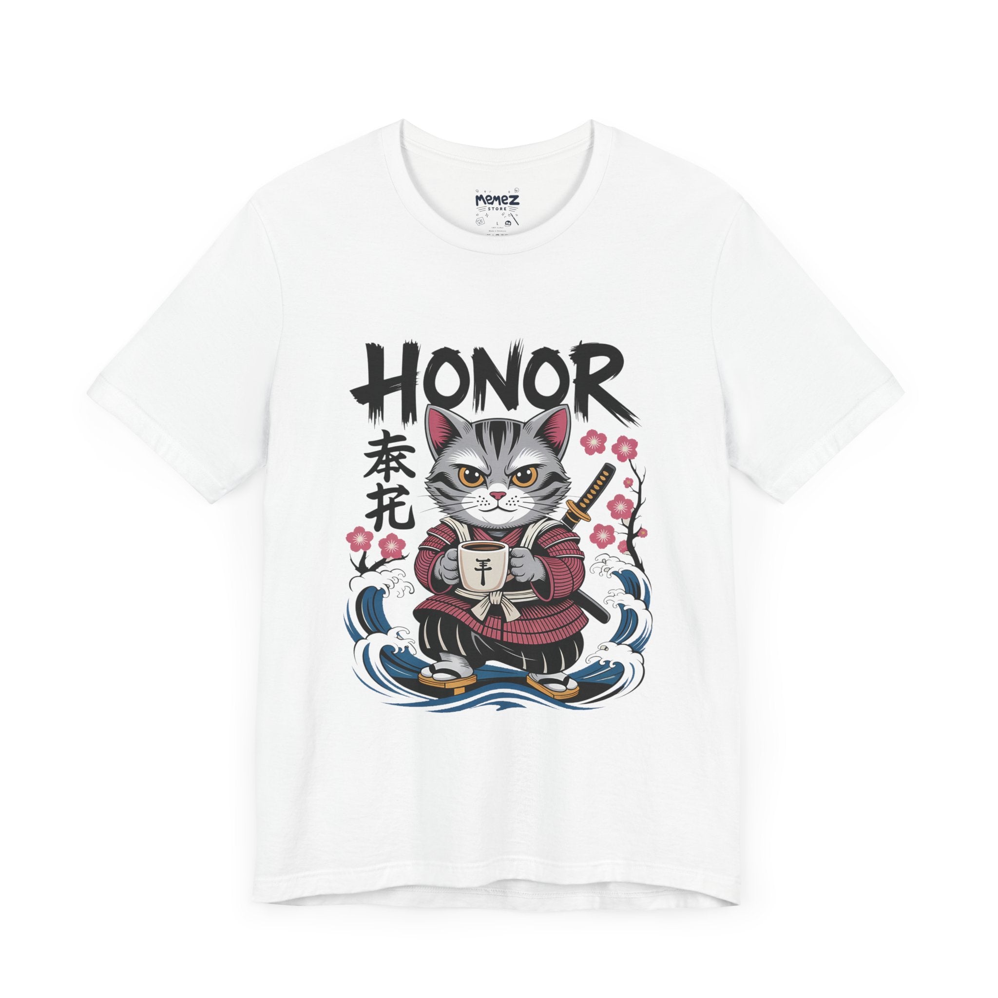 Japanese Noodle Funny Cat Tee