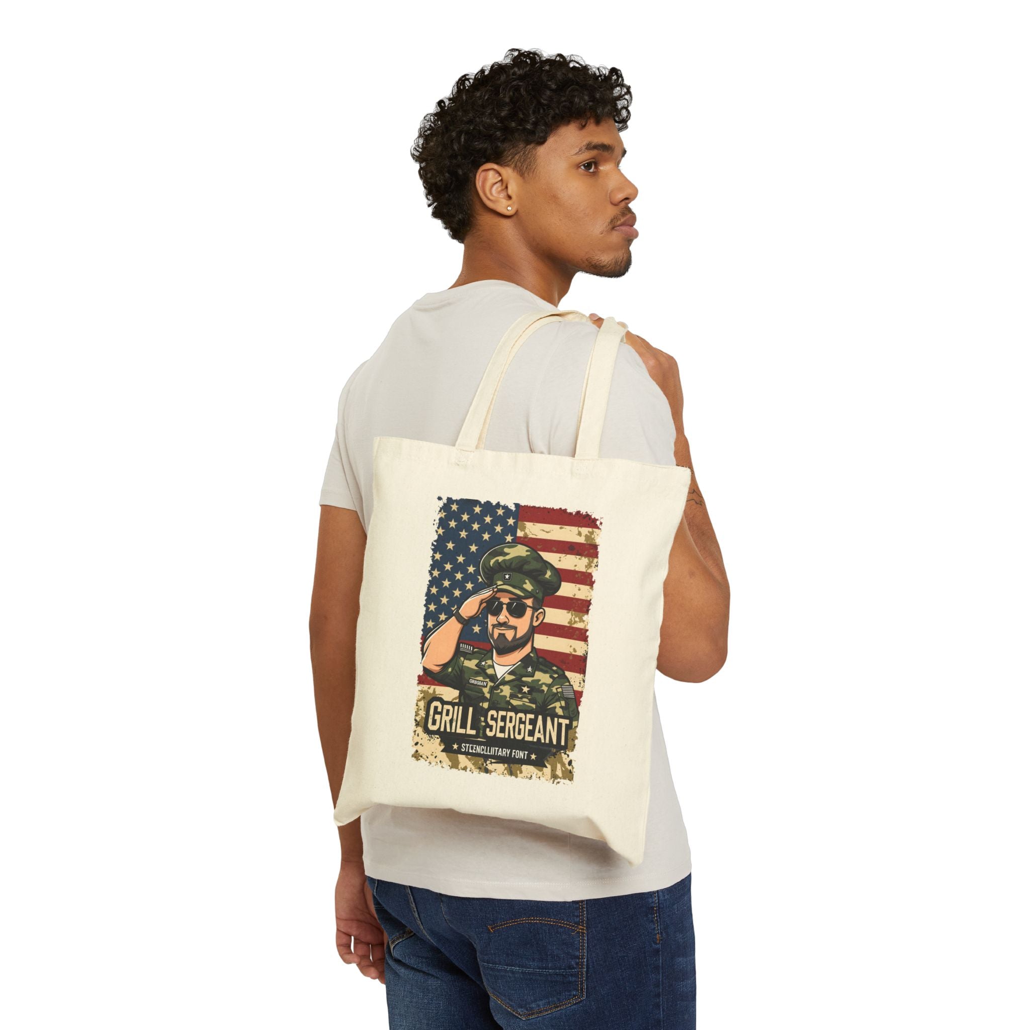 Grill Sergeant 4th july food Tote Bag By Memez Store