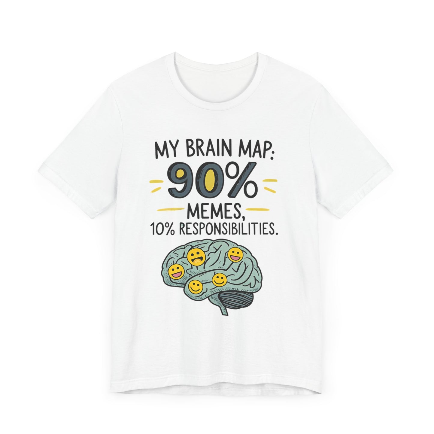 Funny Meme Tees for Stress Relief - 90% Memes, 10% Responsibilities
