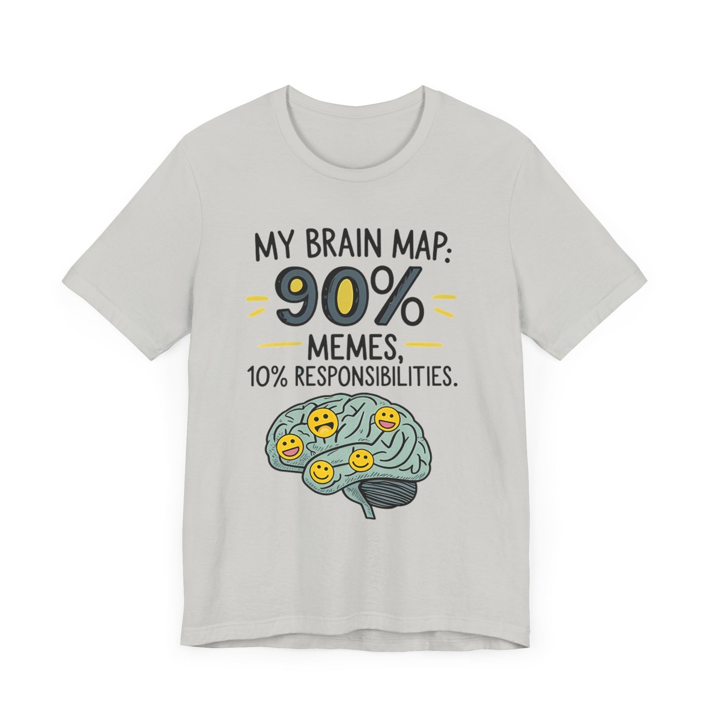 Funny Meme Tees for Stress Relief - 90% Memes, 10% Responsibilities