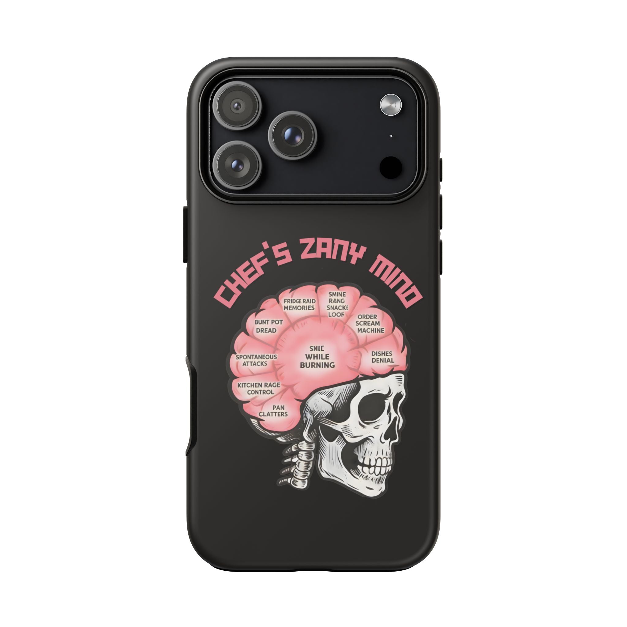 Chef Zany Mind Phone Case — Funny Cook Kitchen Protective Case