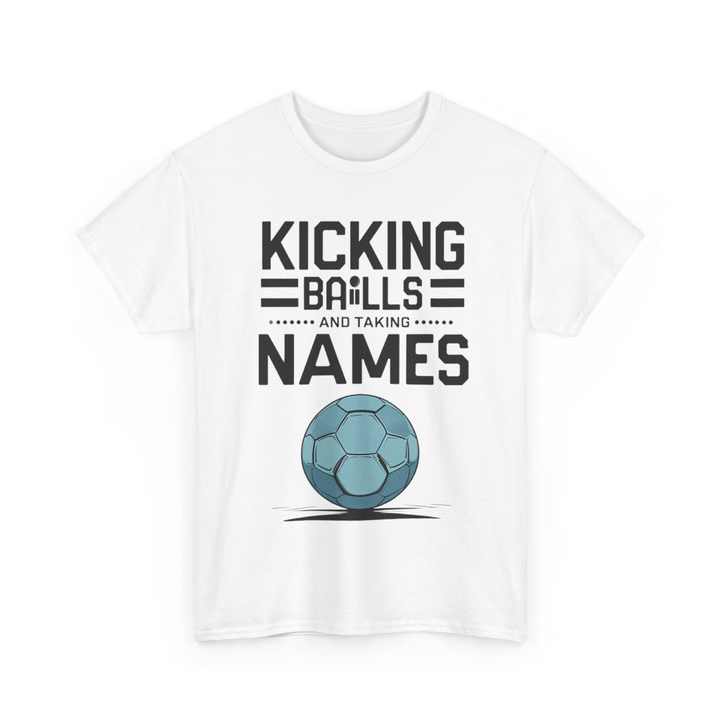 Funny Meme Unisex Tee - & quot; Kicking Balls & quot; by Memez Store