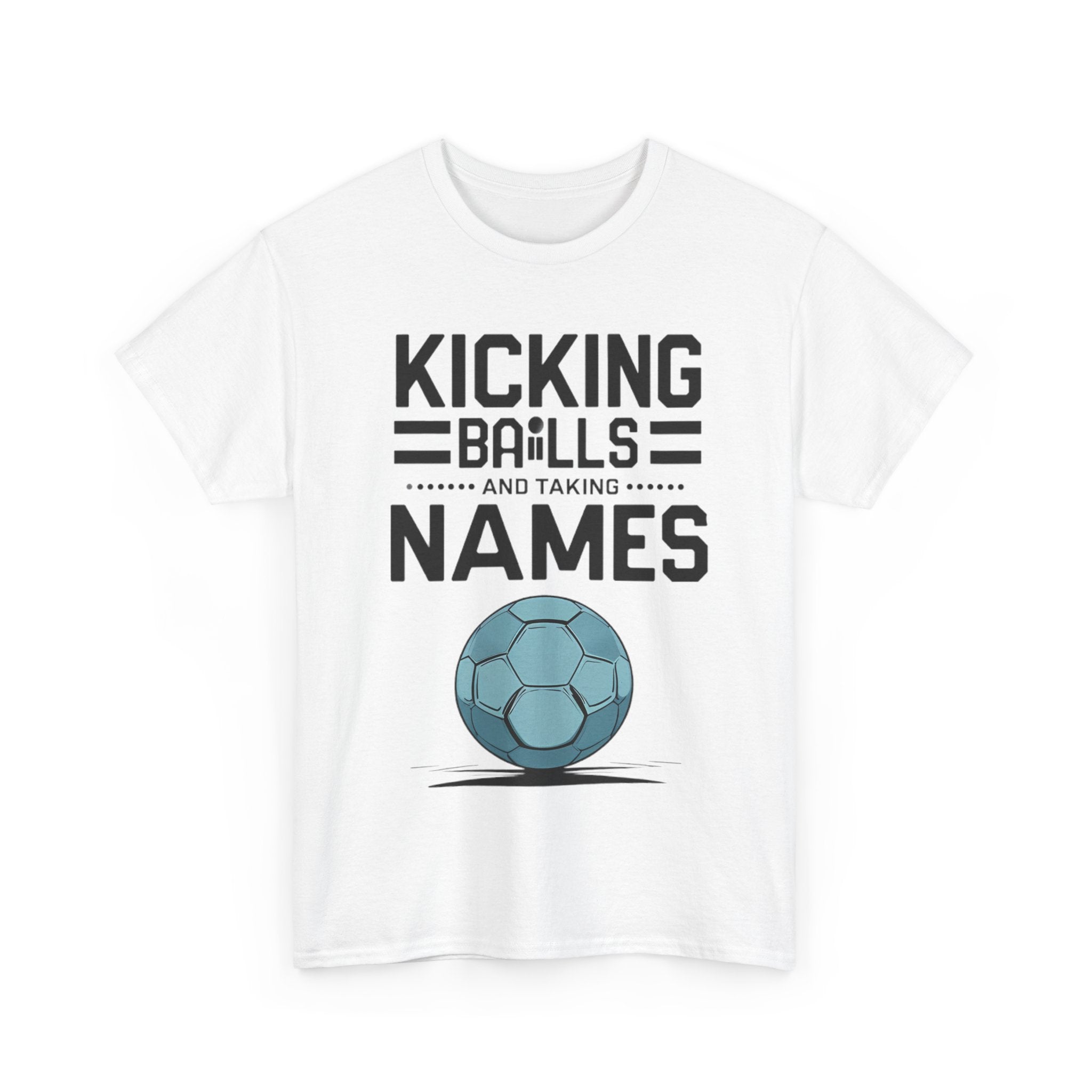 Funny Meme Unisex Tee - & quot; Kicking Balls & quot; by Memez Store
