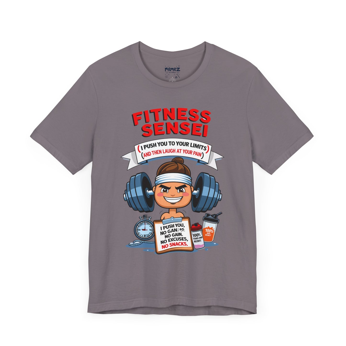 Fitness Sensei T-Shirt - gym lover funny tee by Memez Store