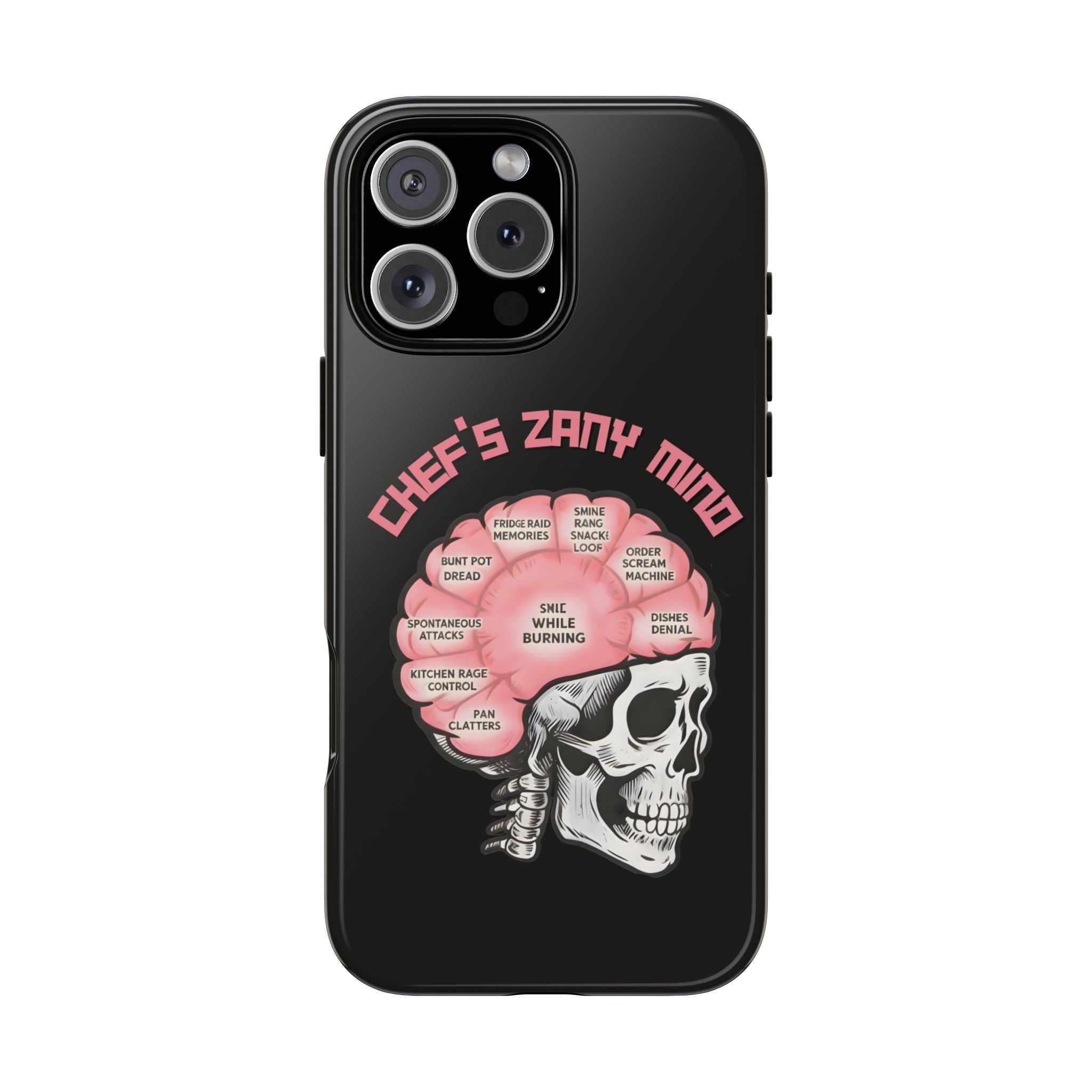 Chef Zany Mind Phone Case — Funny Cook Kitchen Protective Case
