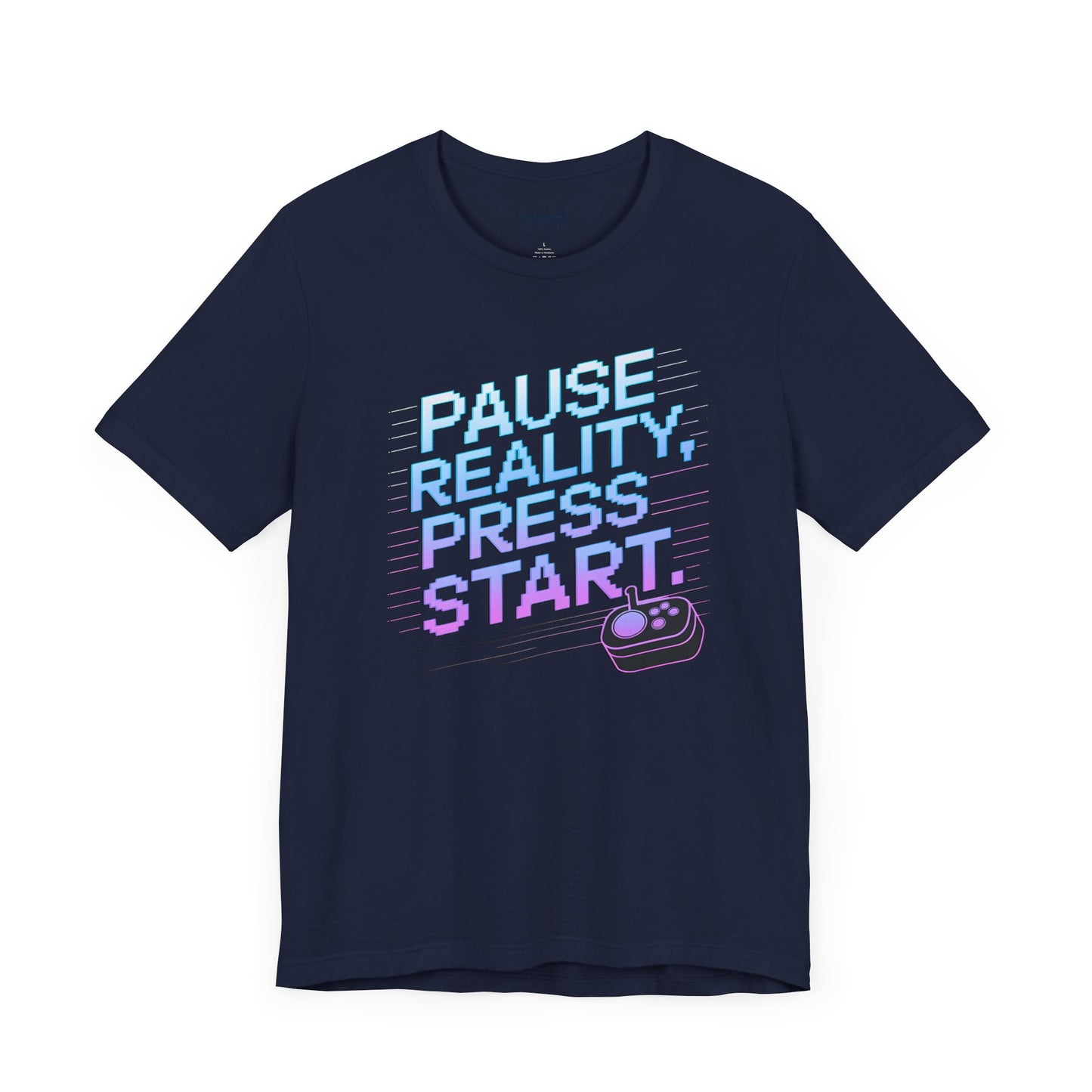 Gamer Pause Reality Press Tee - Unisex Jersey Short Sleeve