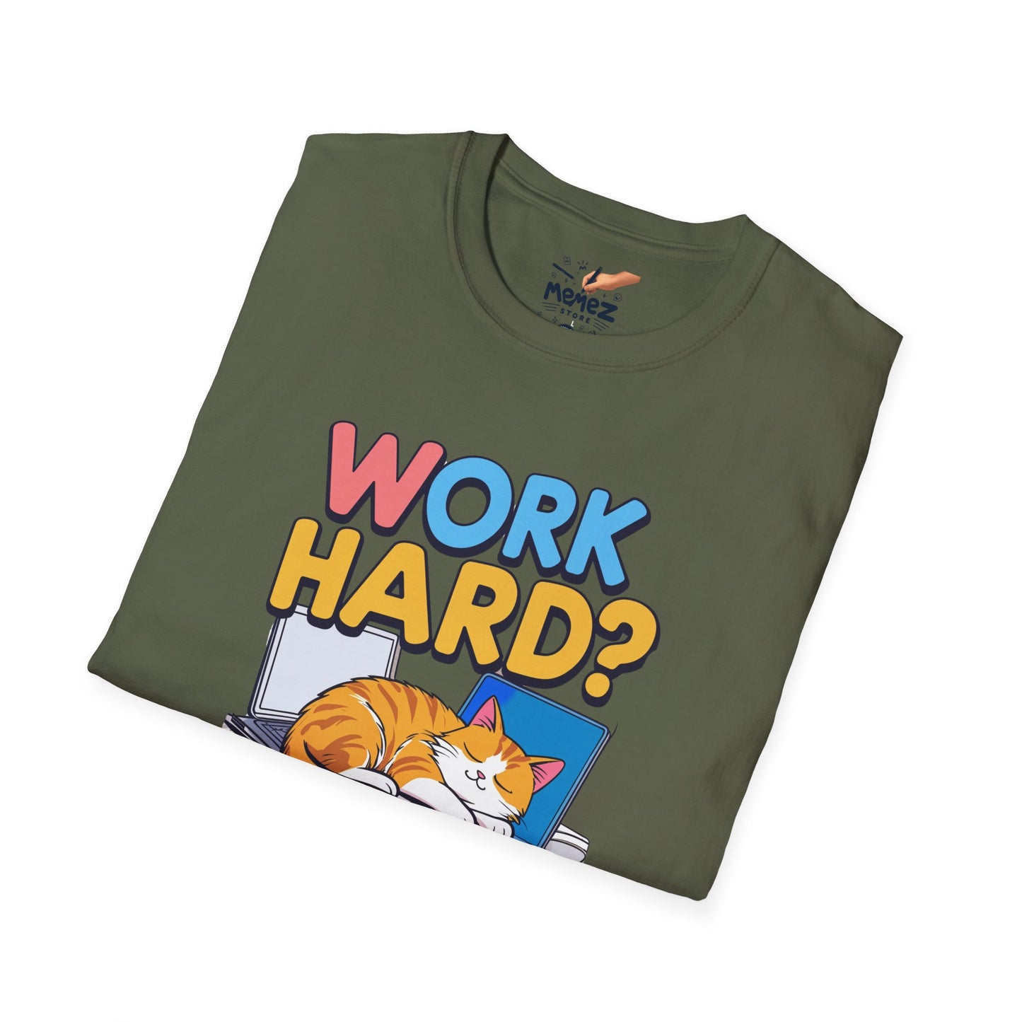 Work Hard Nap Hard Unisex T-Shirt - Funny Meme Tee for Meme Lovers