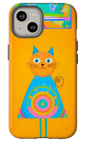 Cat Drawing Phone Case By Memez Store