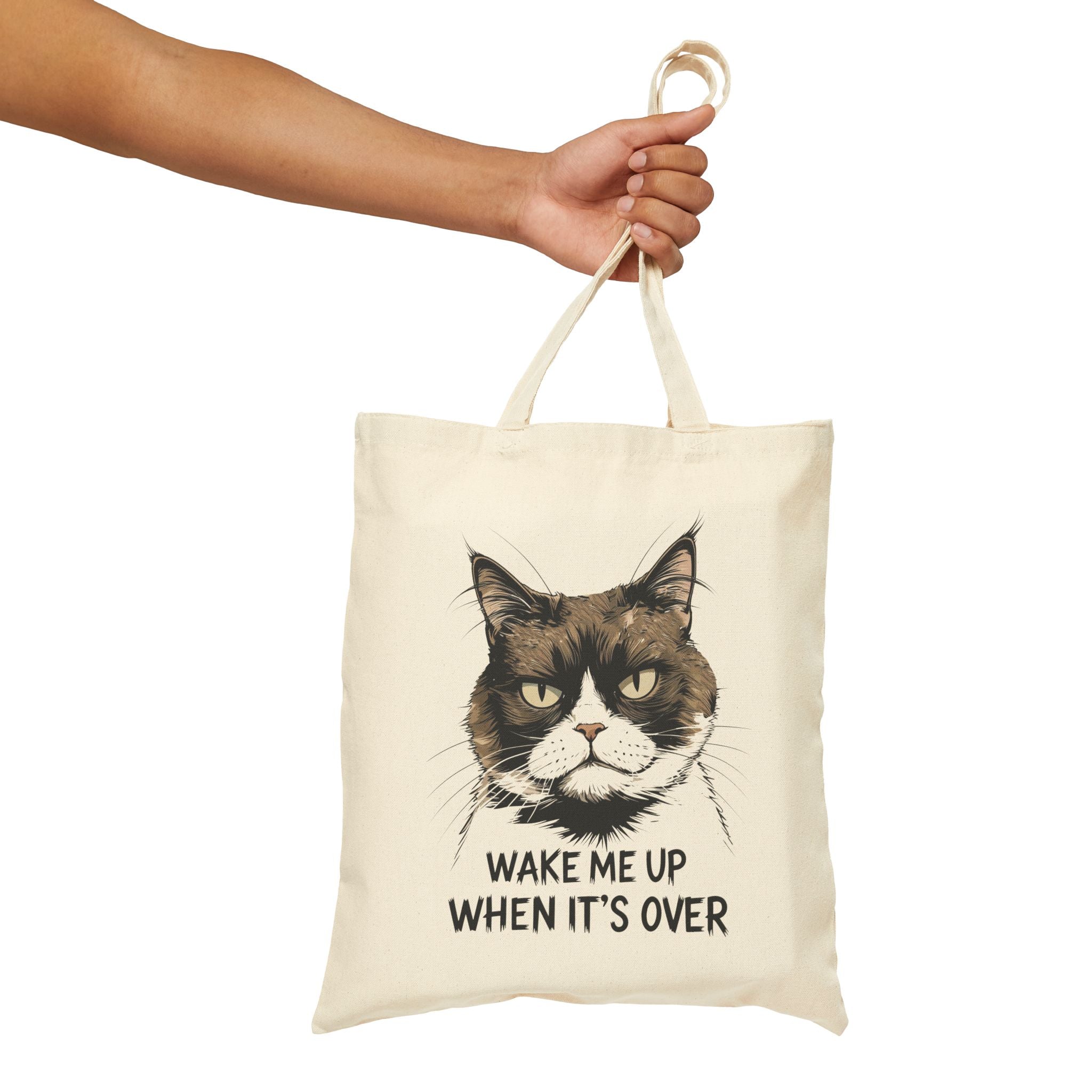 Wake up me when its Over Funny Tote Bag