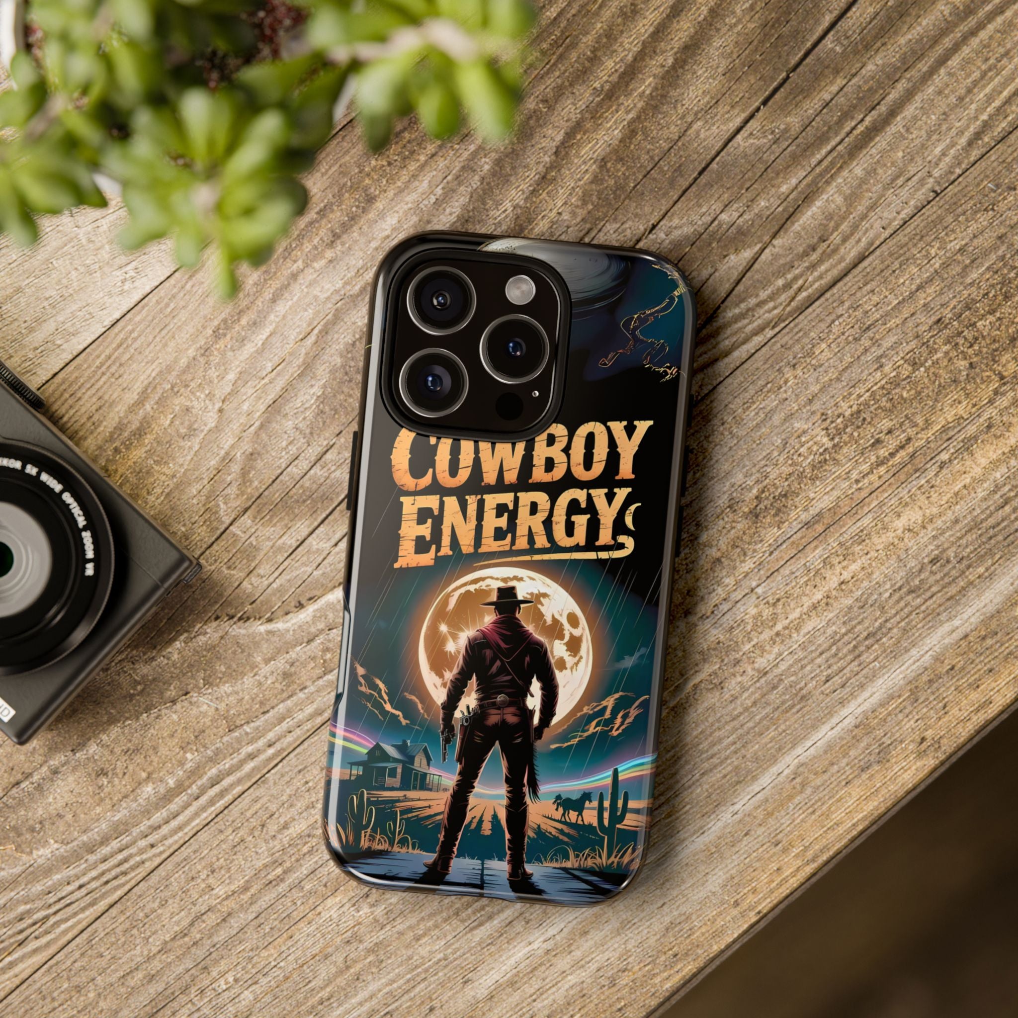 Phone Case - Cow Boy Energy Funny Tough Case