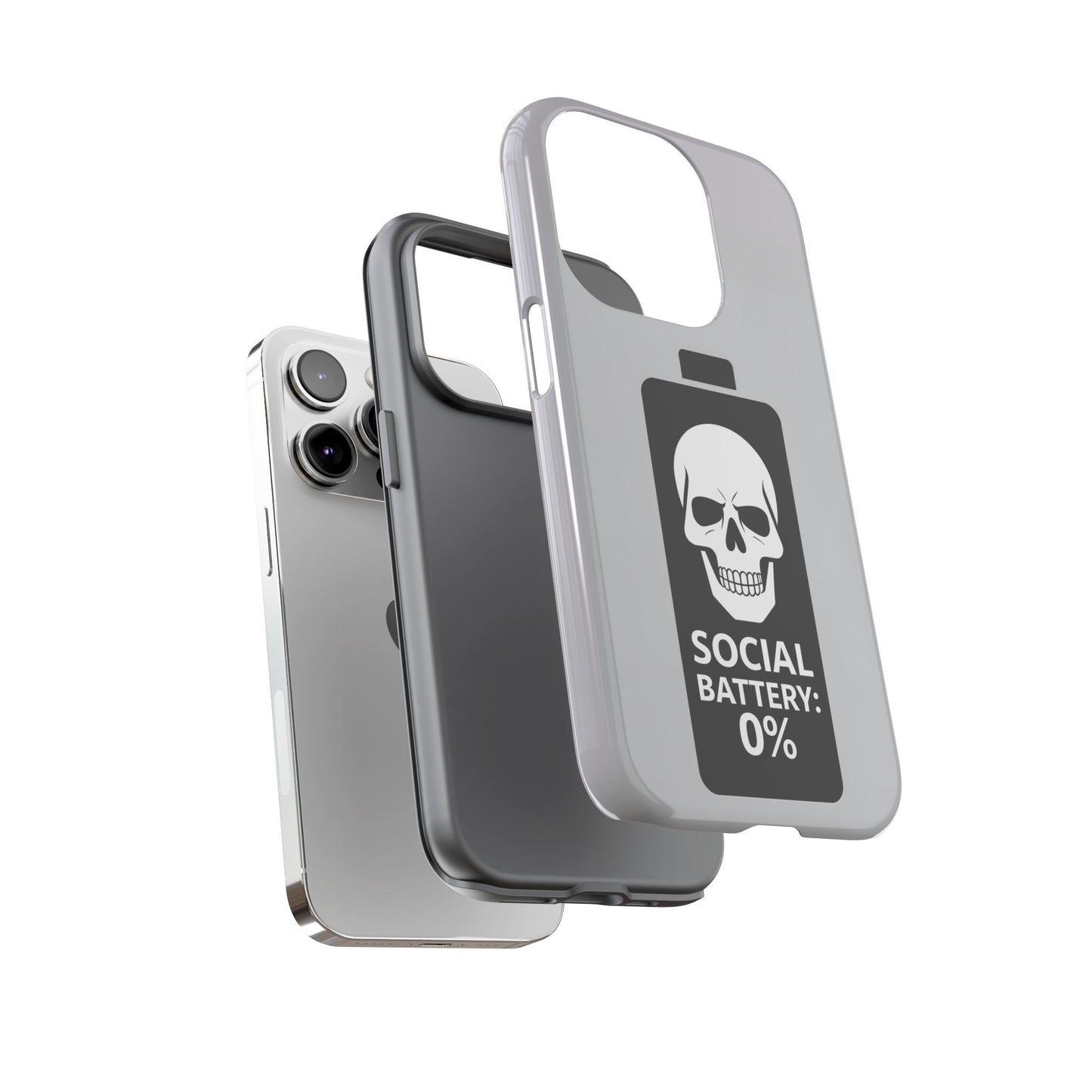 Social Battery Zeero I Phone case by Memez Store