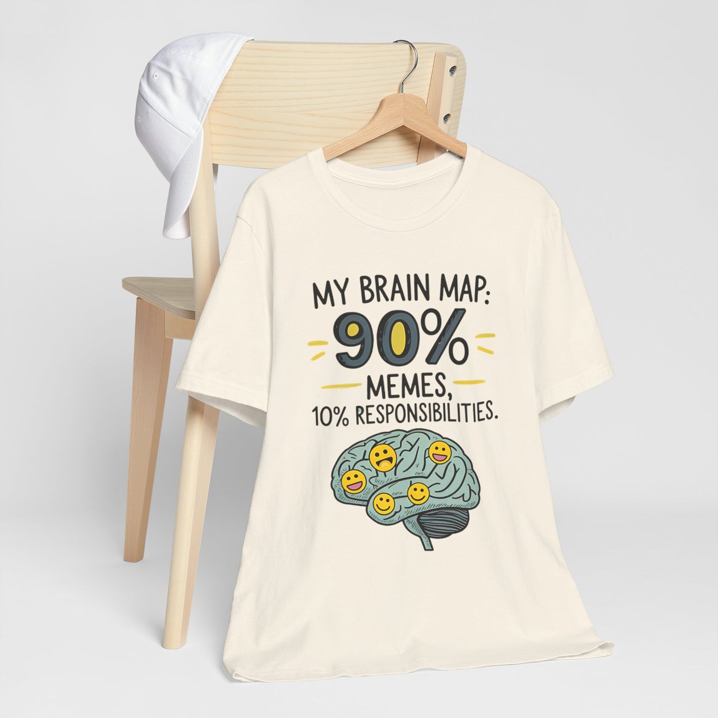 Funny Meme Tees for Stress Relief - 90% Memes, 10% Responsibilities