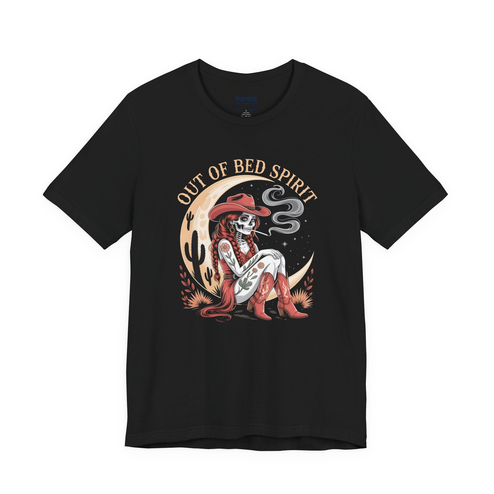 Out of Bed Spirit FUnny Skull Tee By Memez Store