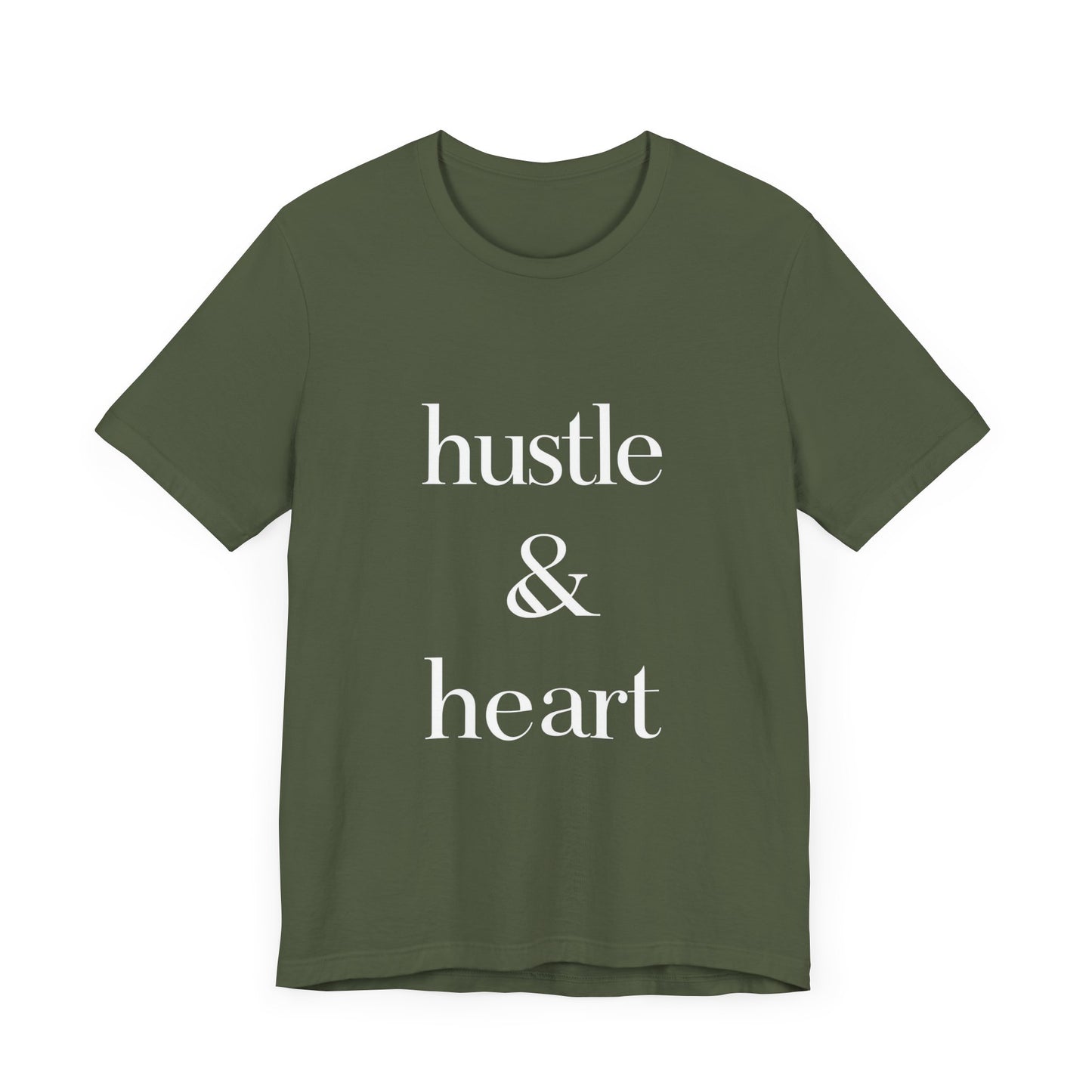 Hustle and Heart Unisex Tee - Memez Store Funny Quote T-shirt