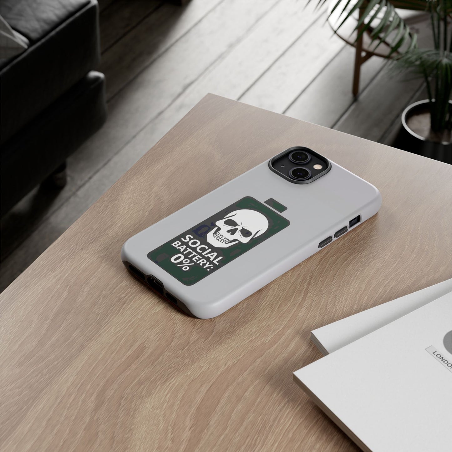 Social Battery Zeero I Phone case by Memez Store