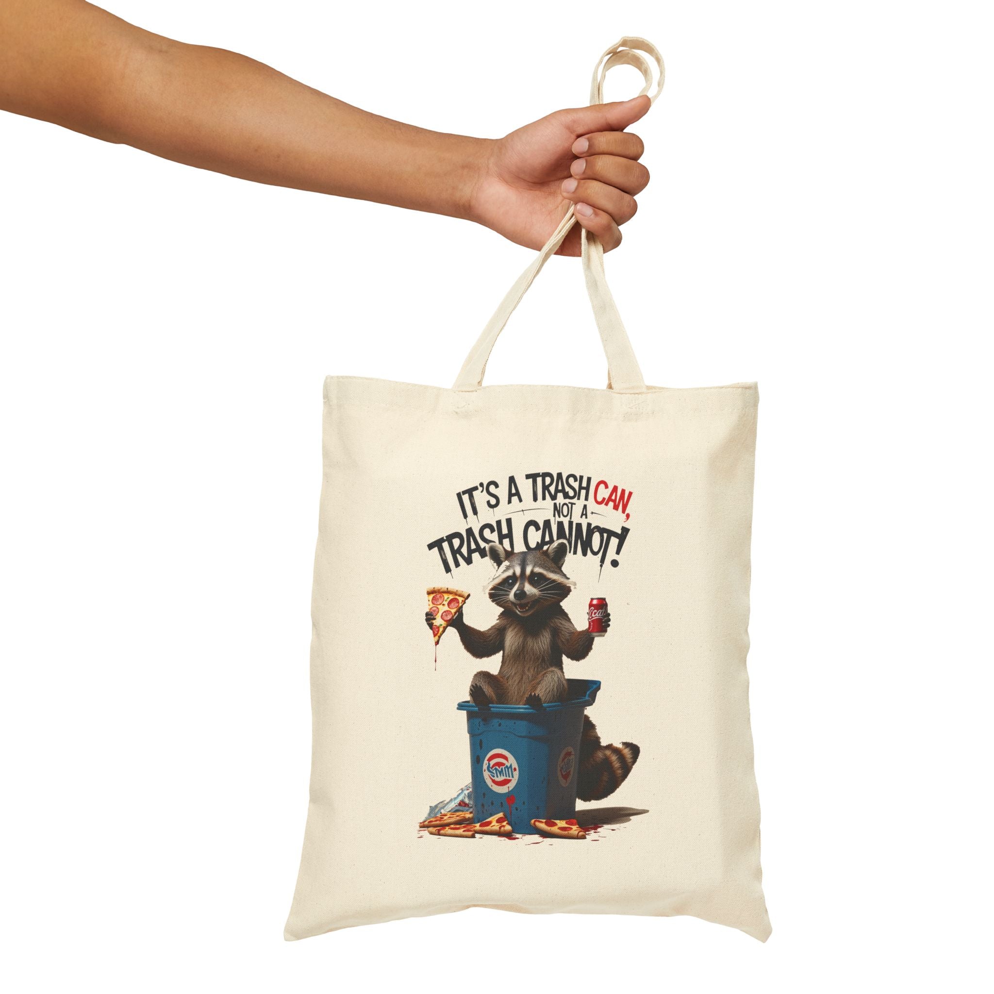Funny Raccoon Canvas Tote Bag – Perfect for Eco-Friendly Shoppers & Animal Lovers!