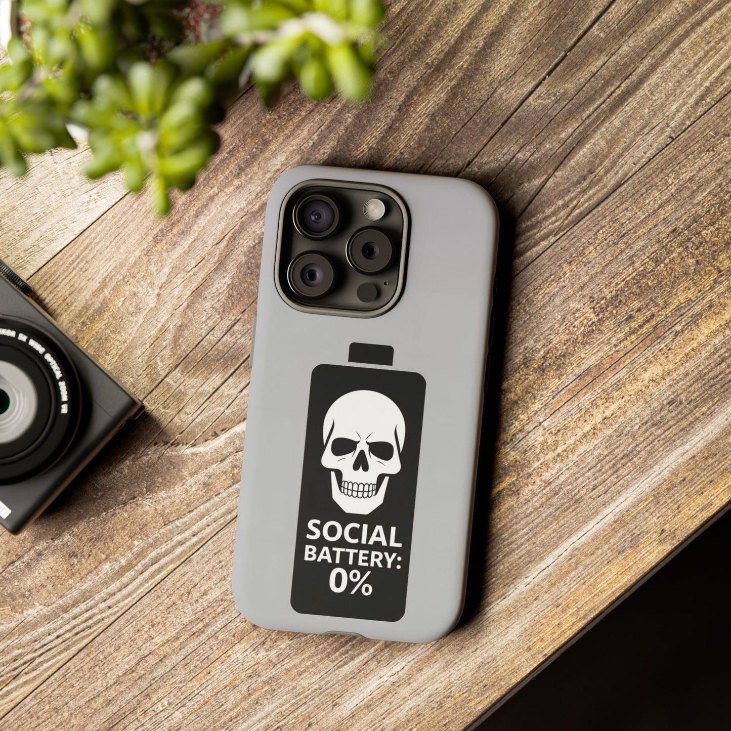 Social Battery Zeero I Phone case by Memez Store