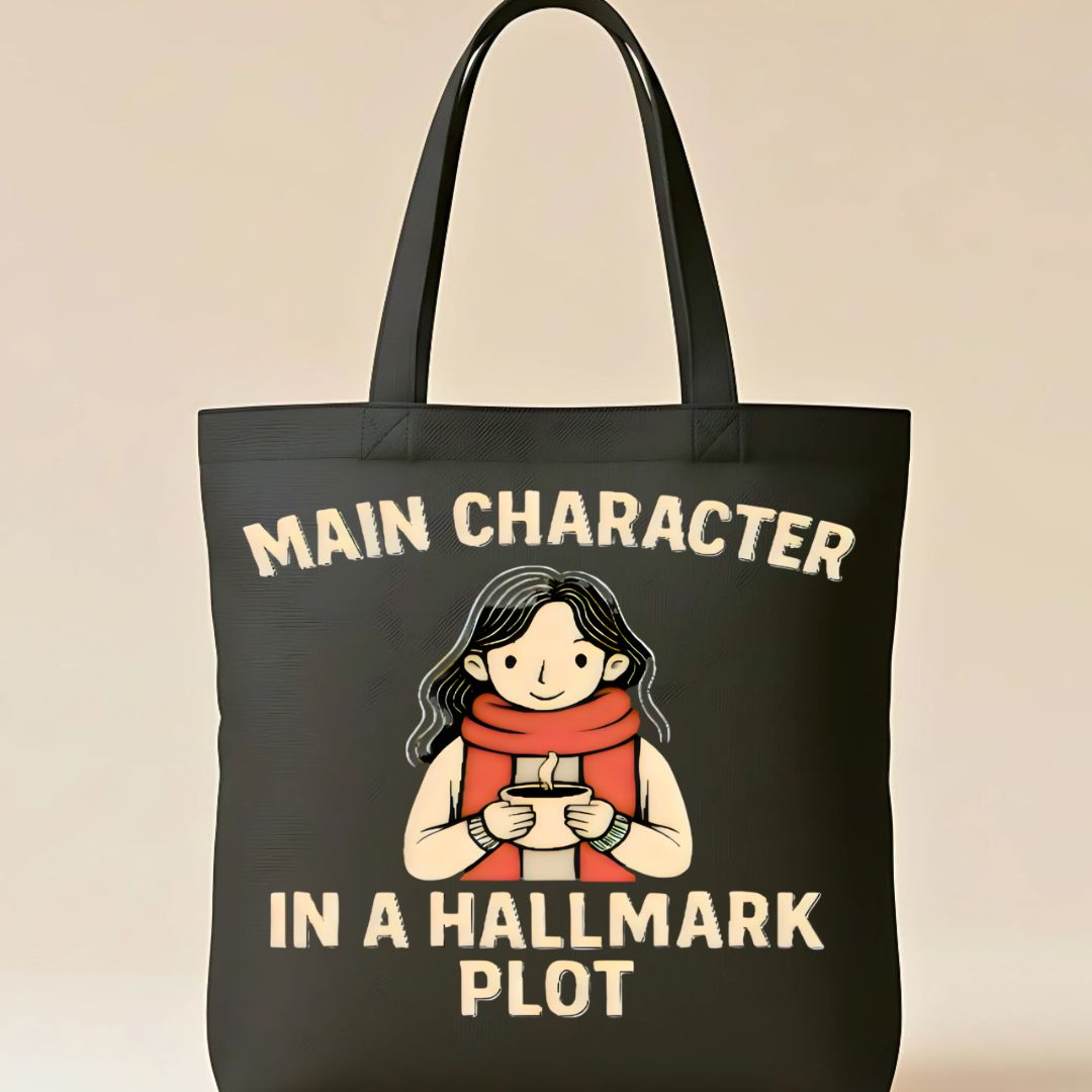 Main Character Tote Bag with Bold Empowering Quote