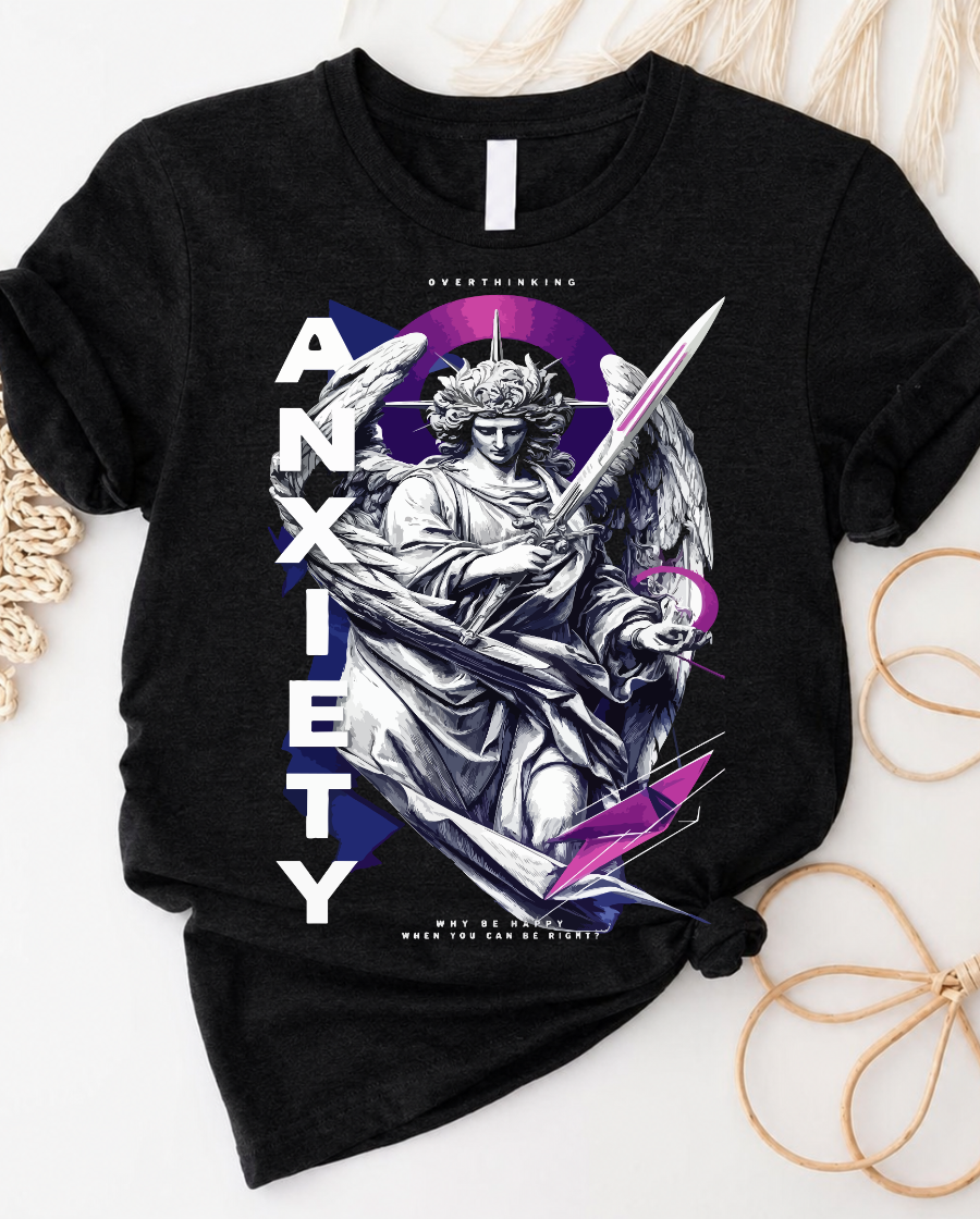 Anxiety Overthinking Angel T-Shirt