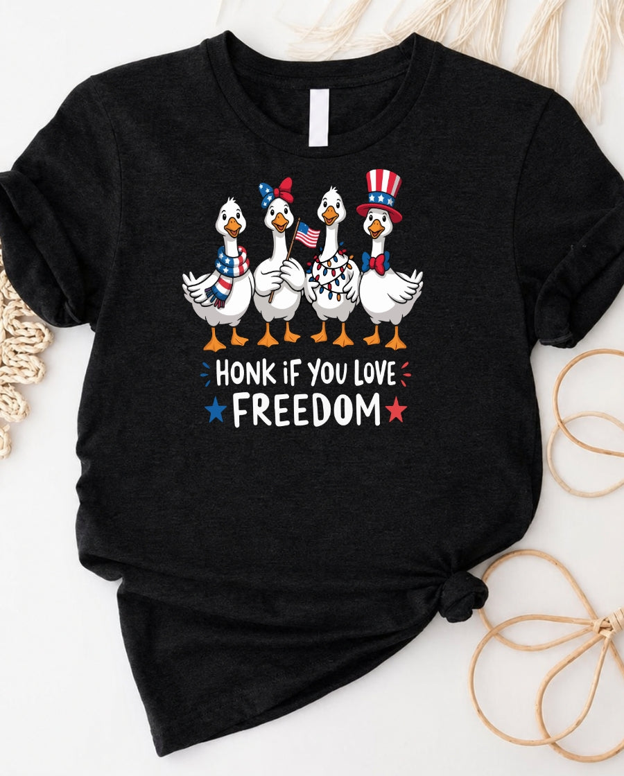 Honk If You Have Freedom 4 July Tee