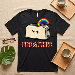Rise and Whine Funny Coffee Valentine's Day T-Shirt