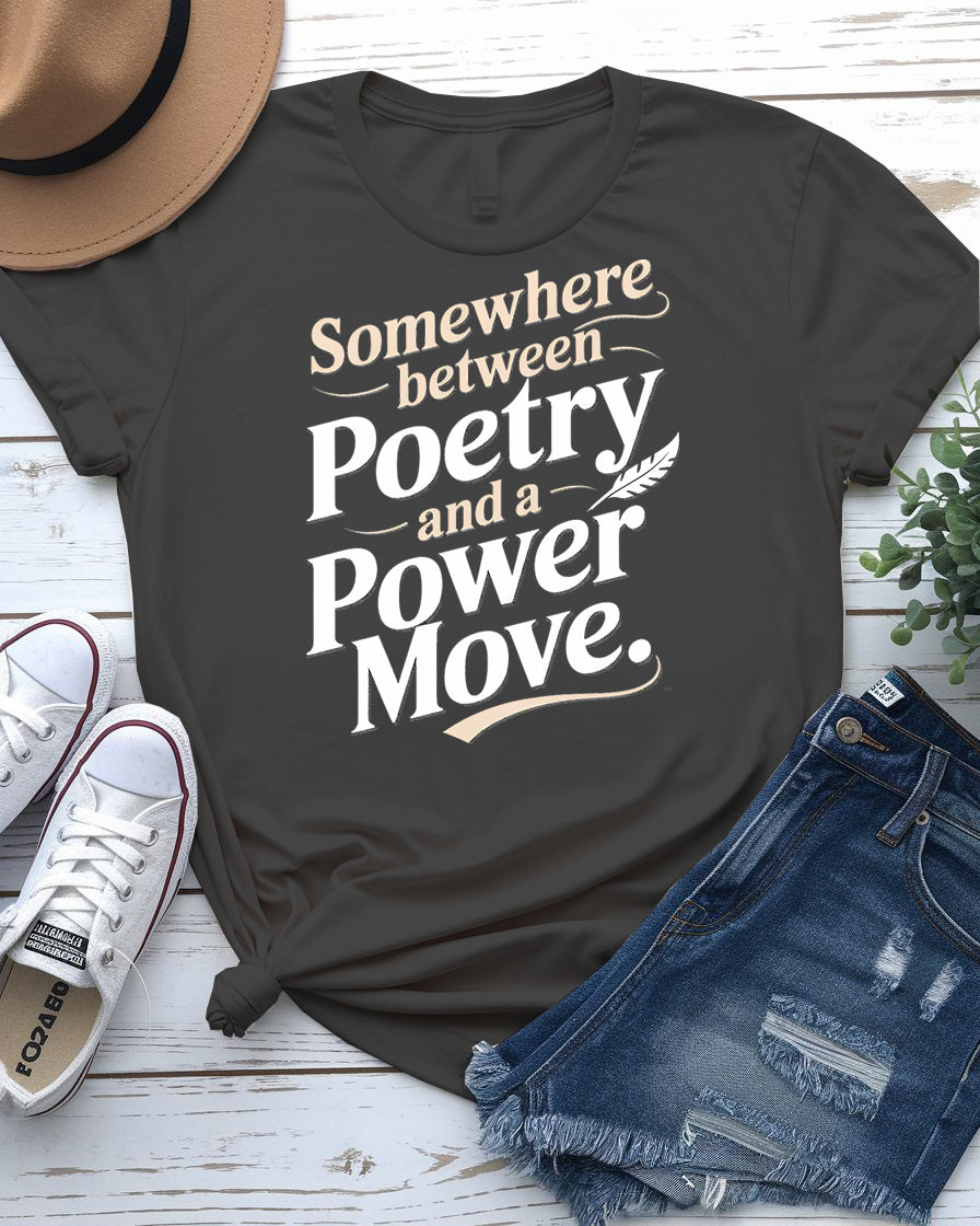 minimalist typographical design t-shirt