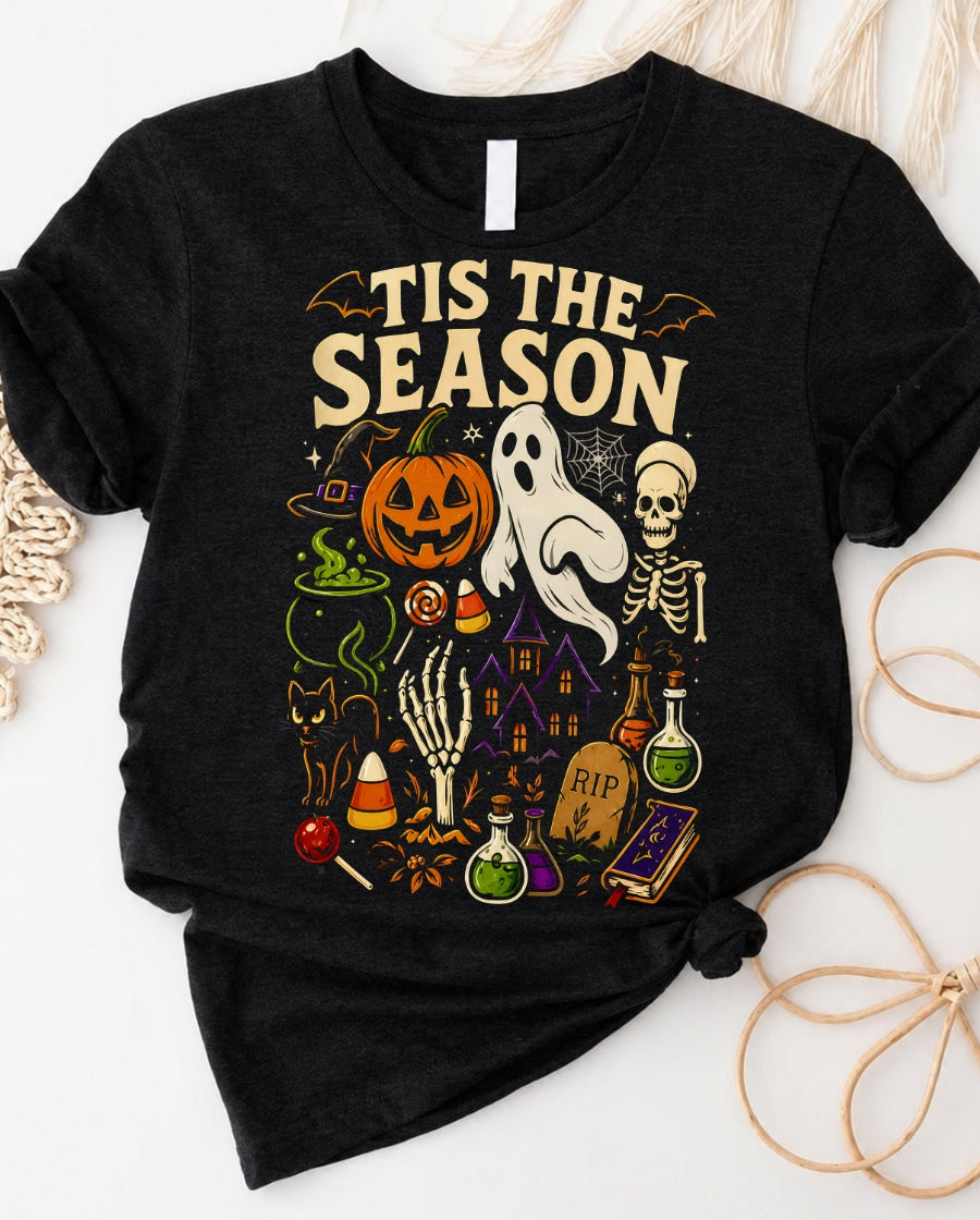 T-Shirt - "'Tis the Season" Halloween Graphic Tee