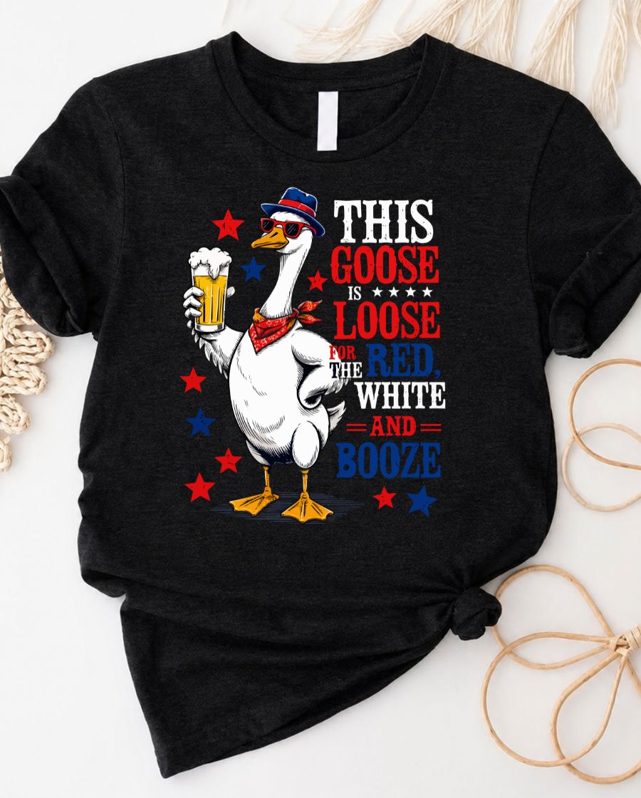 Goose Lover's 4th of July T-Shirt — Patriotic Goose Graphic Tee