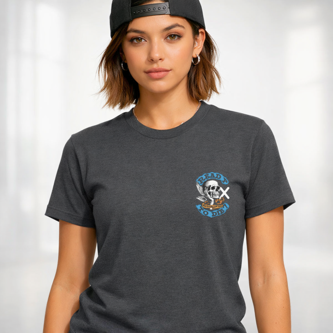 Skull Fighter Streetwear T-Shirt — Edgy Urban Skull Fighter Tee