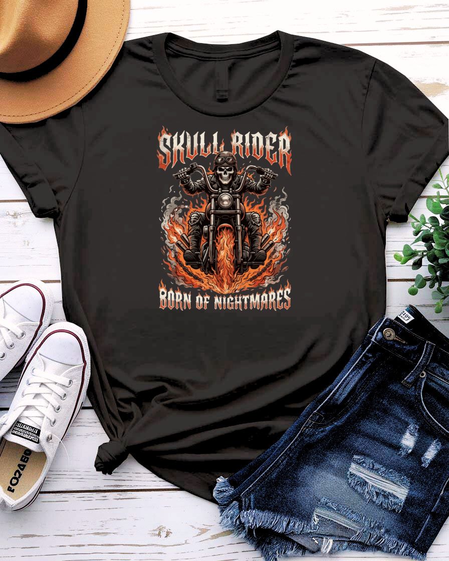 Skull Rider Born Of Night Mares Tee