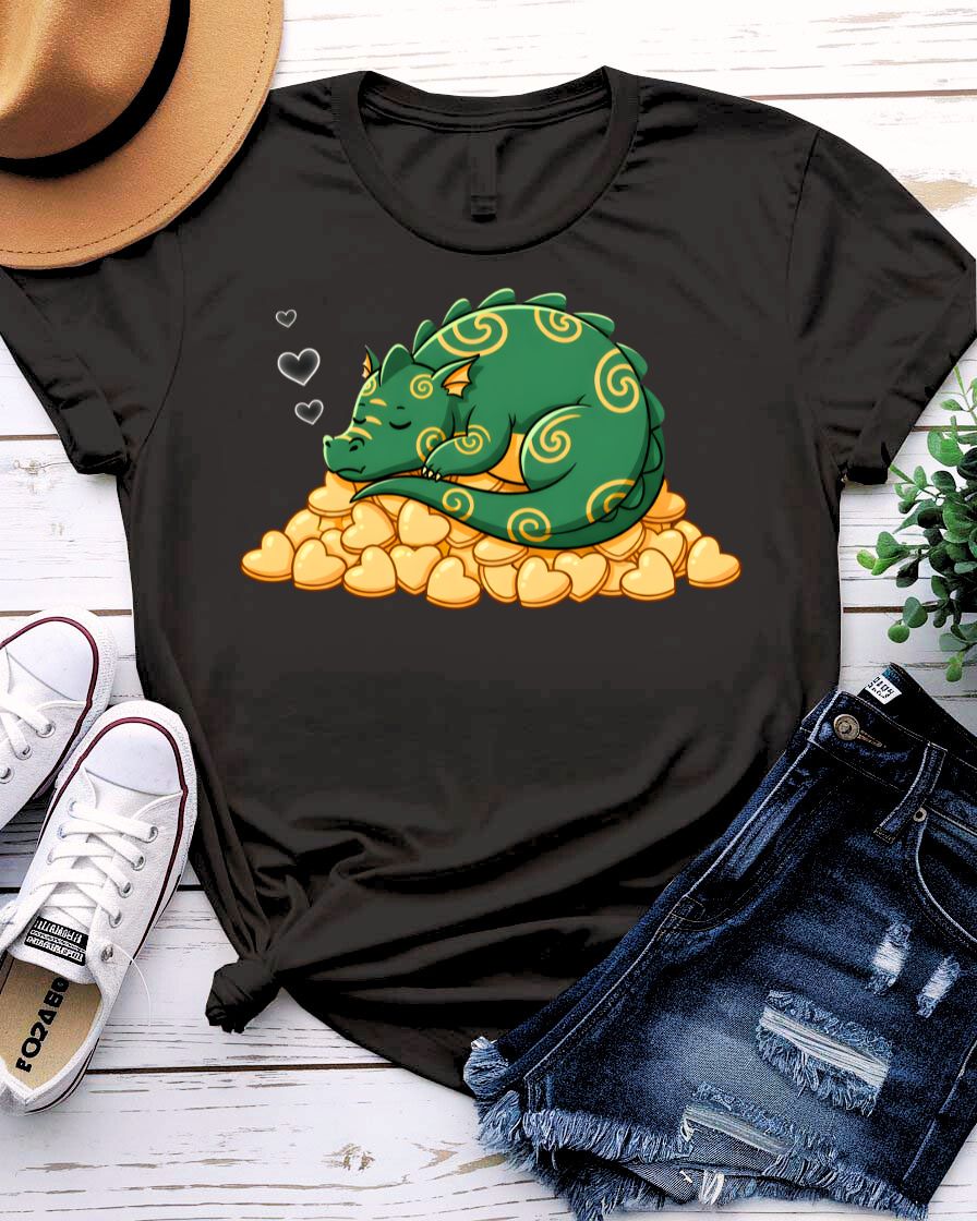 Valentine Dragon Graphic Streetwear T-Shirt