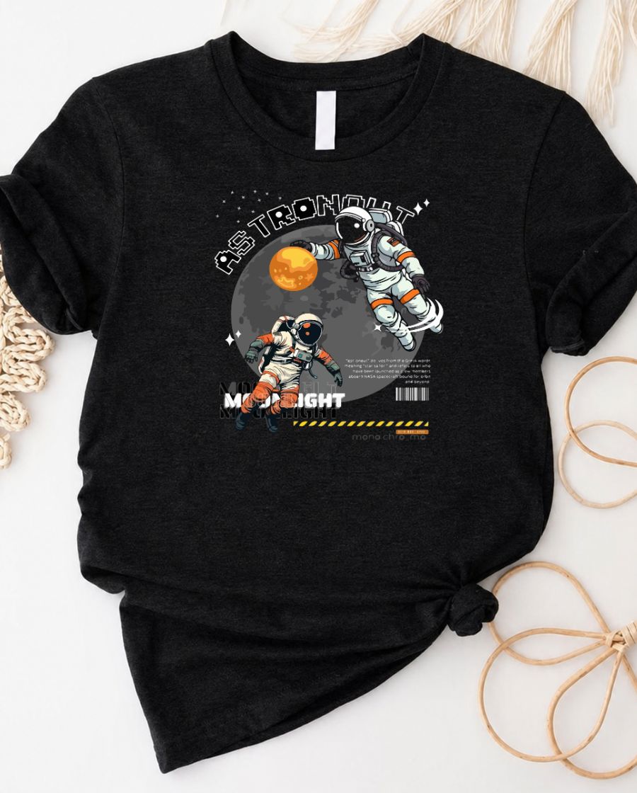 Astronaut Playing Games Tee — Gamer Space T-Shirt