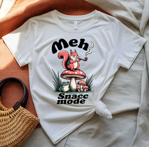 Meh Snacc Mode Food Meme Graphic T-Shirt by Memez Store