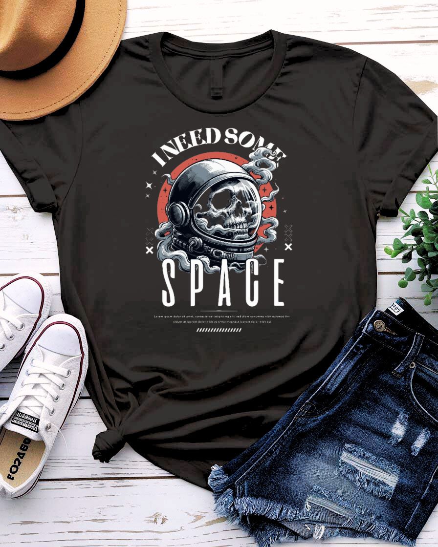 I Need Some Space Streetwear Tee — Graphic Space-Themed Tee for Casual Urban Style